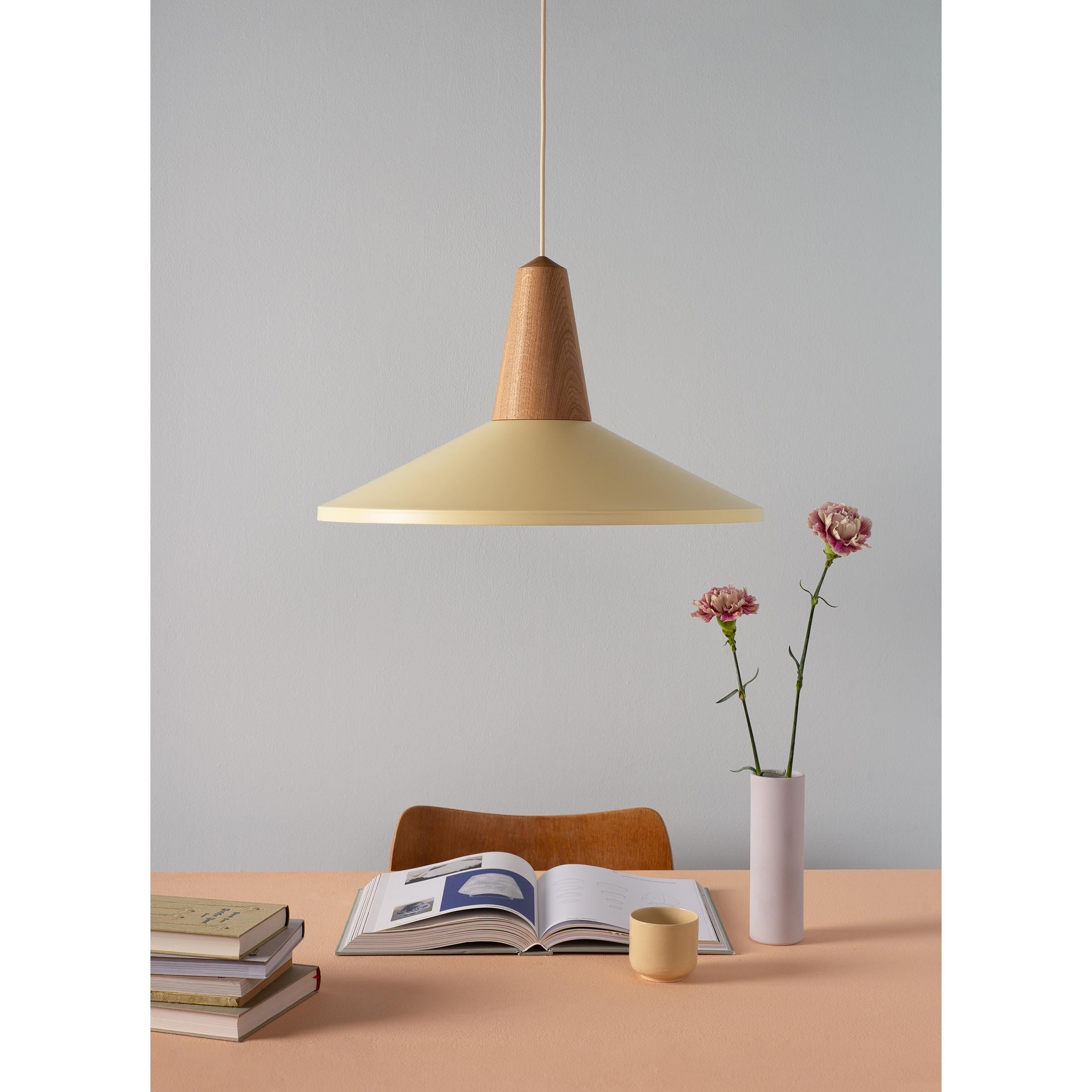 German Schneid Studio Eikon Shell Wax, Ash, Pendant Lamp For Sale