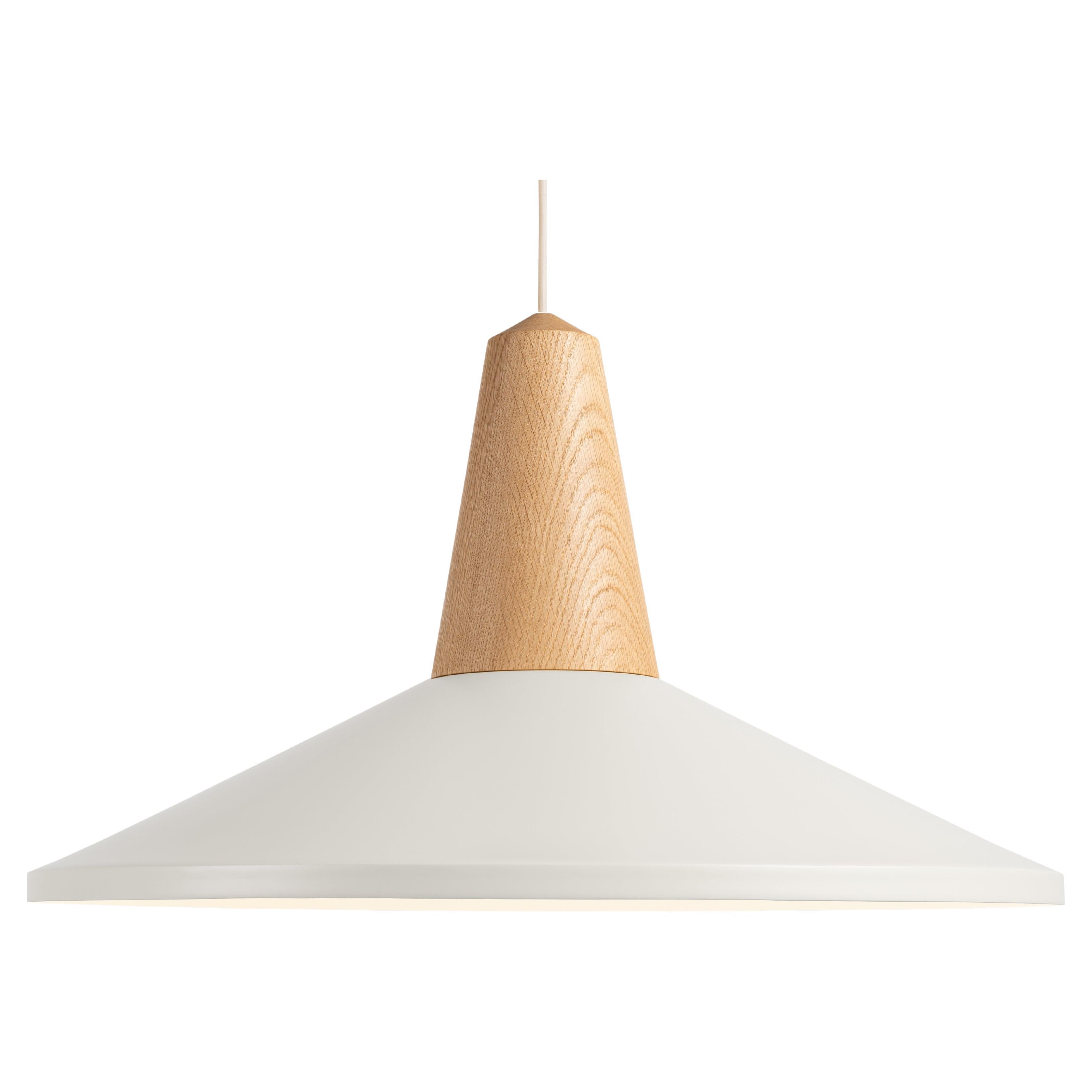 Schneid Studio Eikon Shell White, Oak, Pendant Lamp For Sale