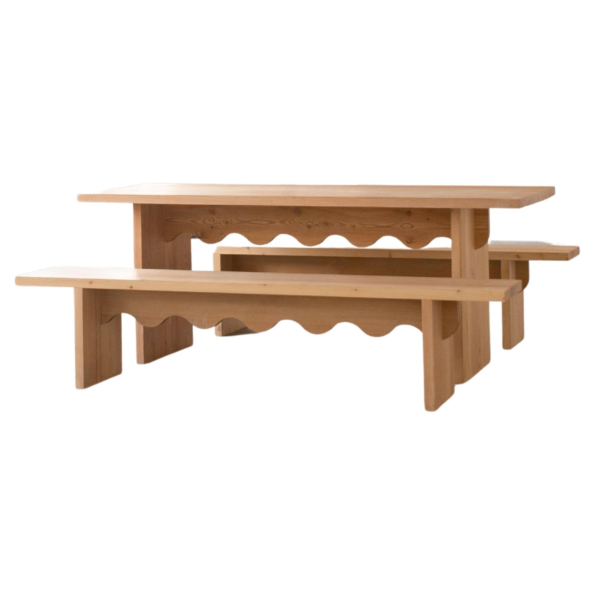 Schneid Studio Tami Bench, Larch In New Condition In New York, NY