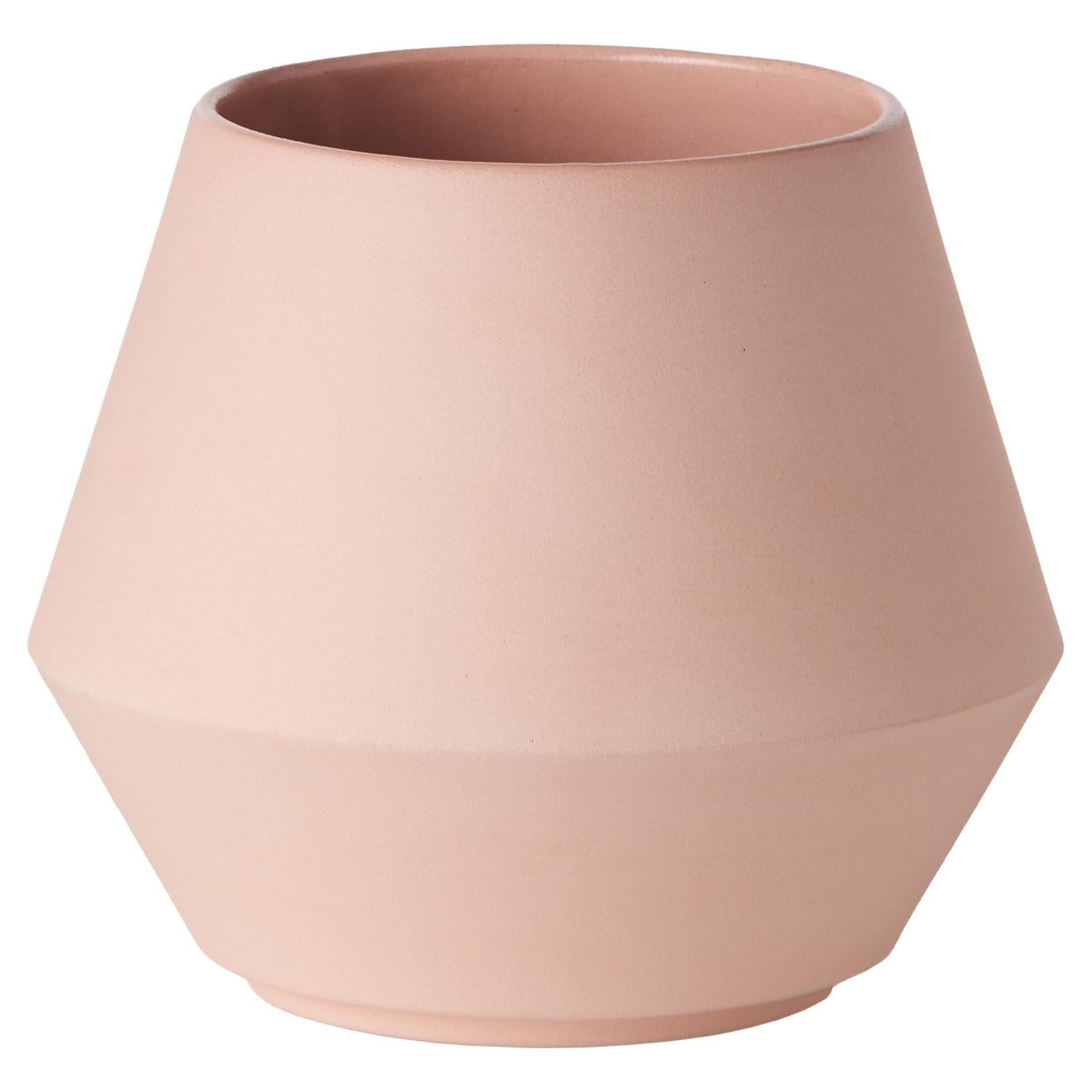 Schneid Studio Unison Sugar Bowl with Lid, Coral For Sale