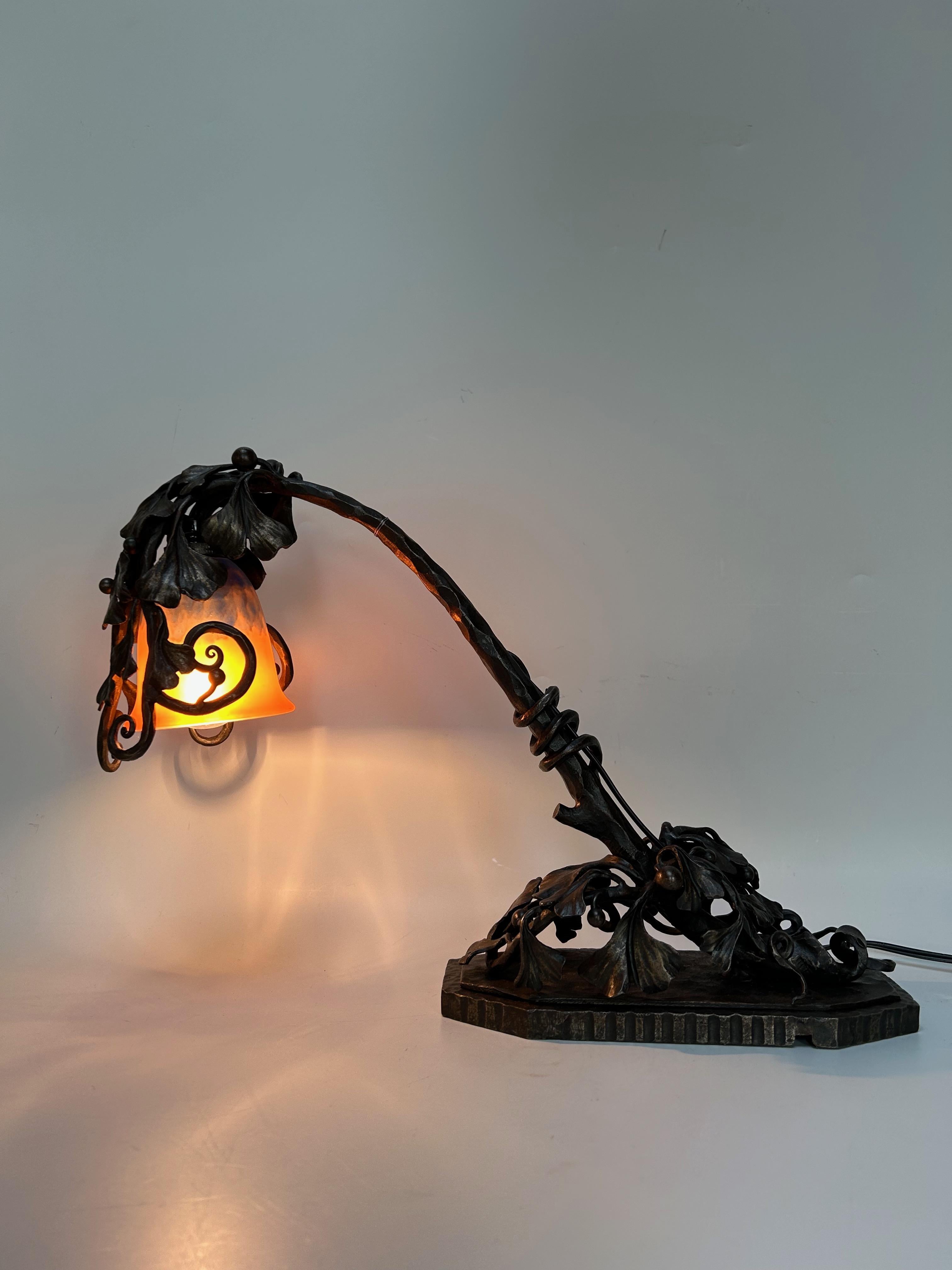 Lampe Art déco Schneider et A. Moyens en vente 3