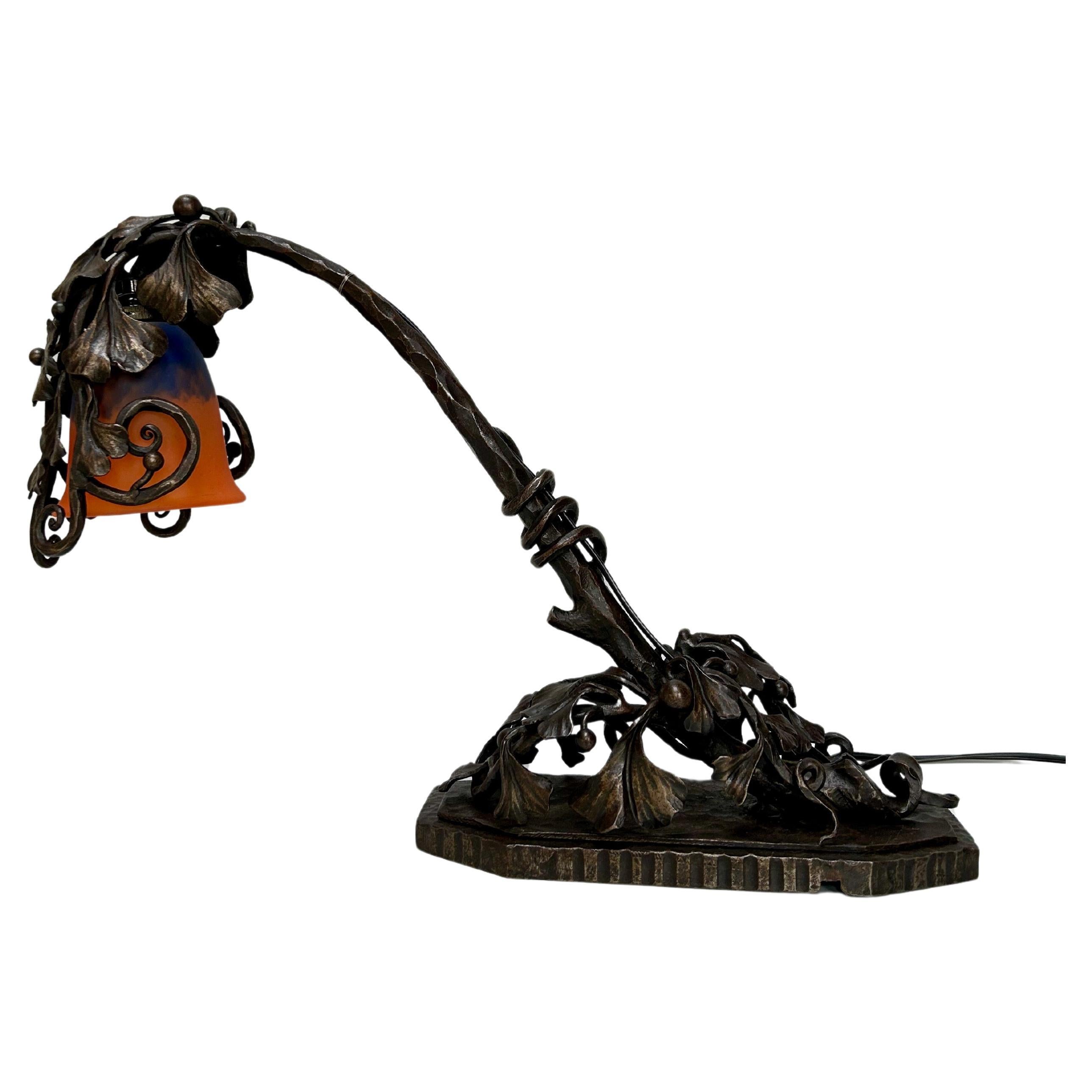 Schneider and A. Moyens Art Deco Lamp