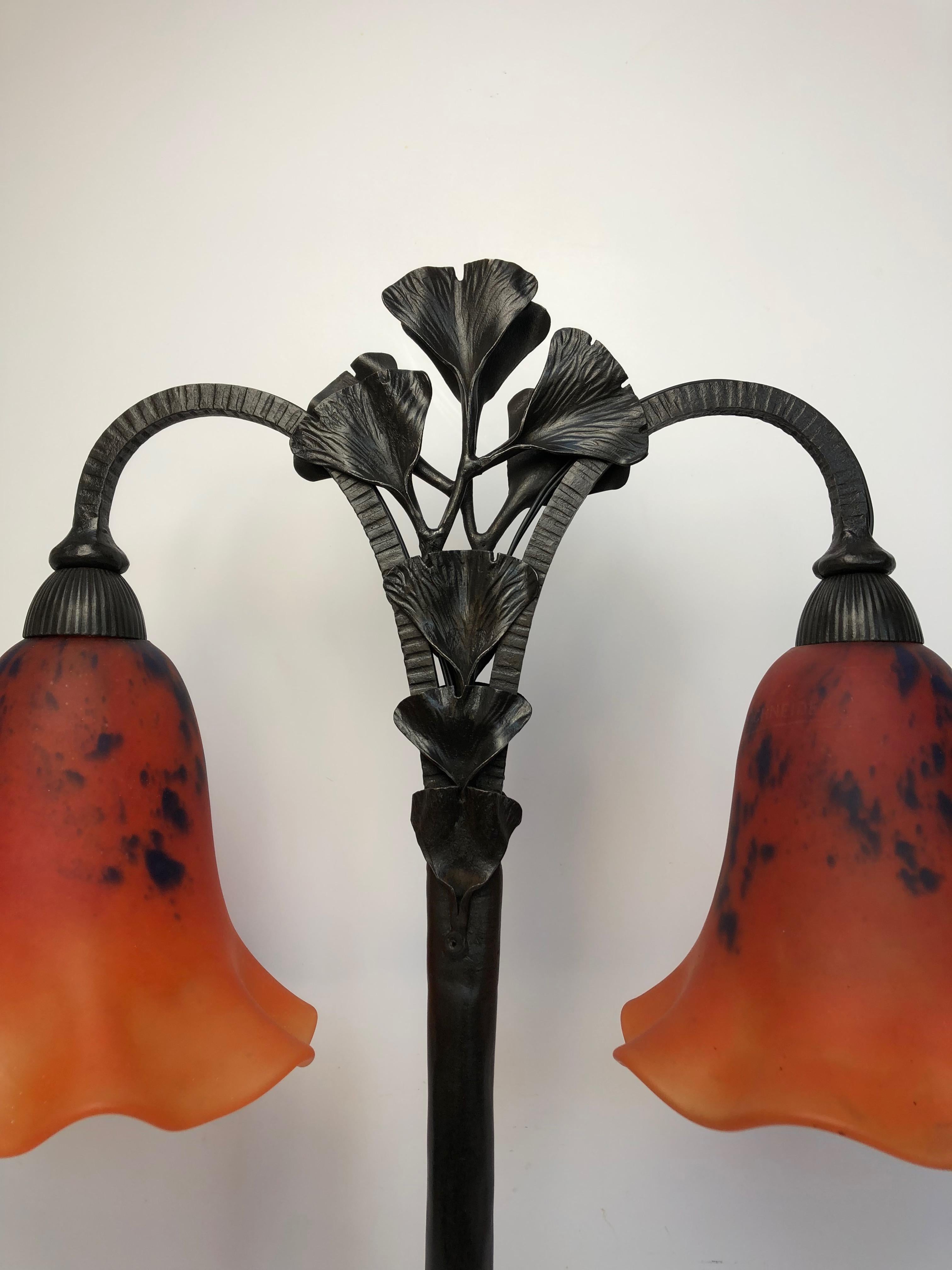 Schneider Art Deco Lamp For Sale 5