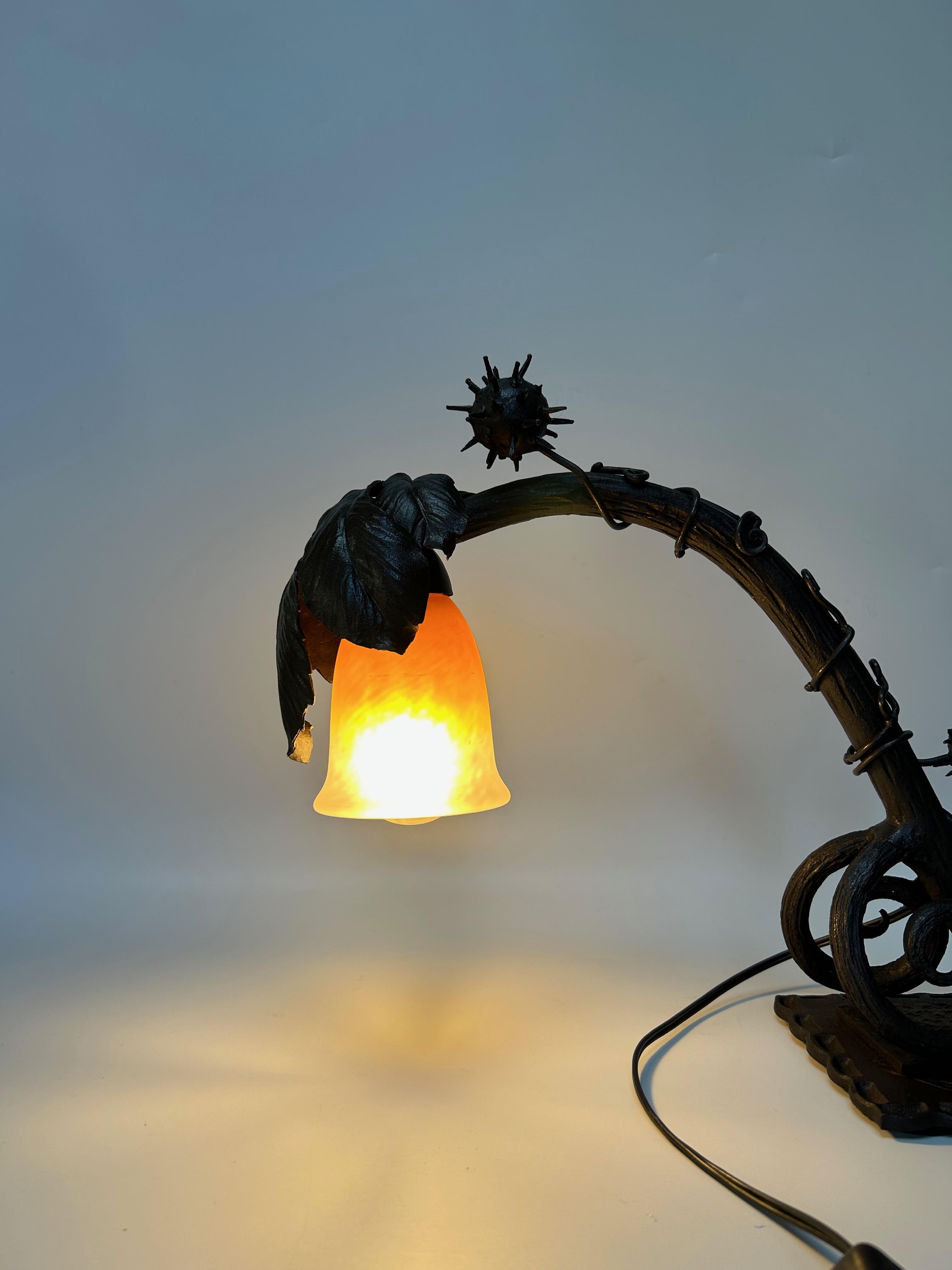 Schneider Art Deco Lamp For Sale 11