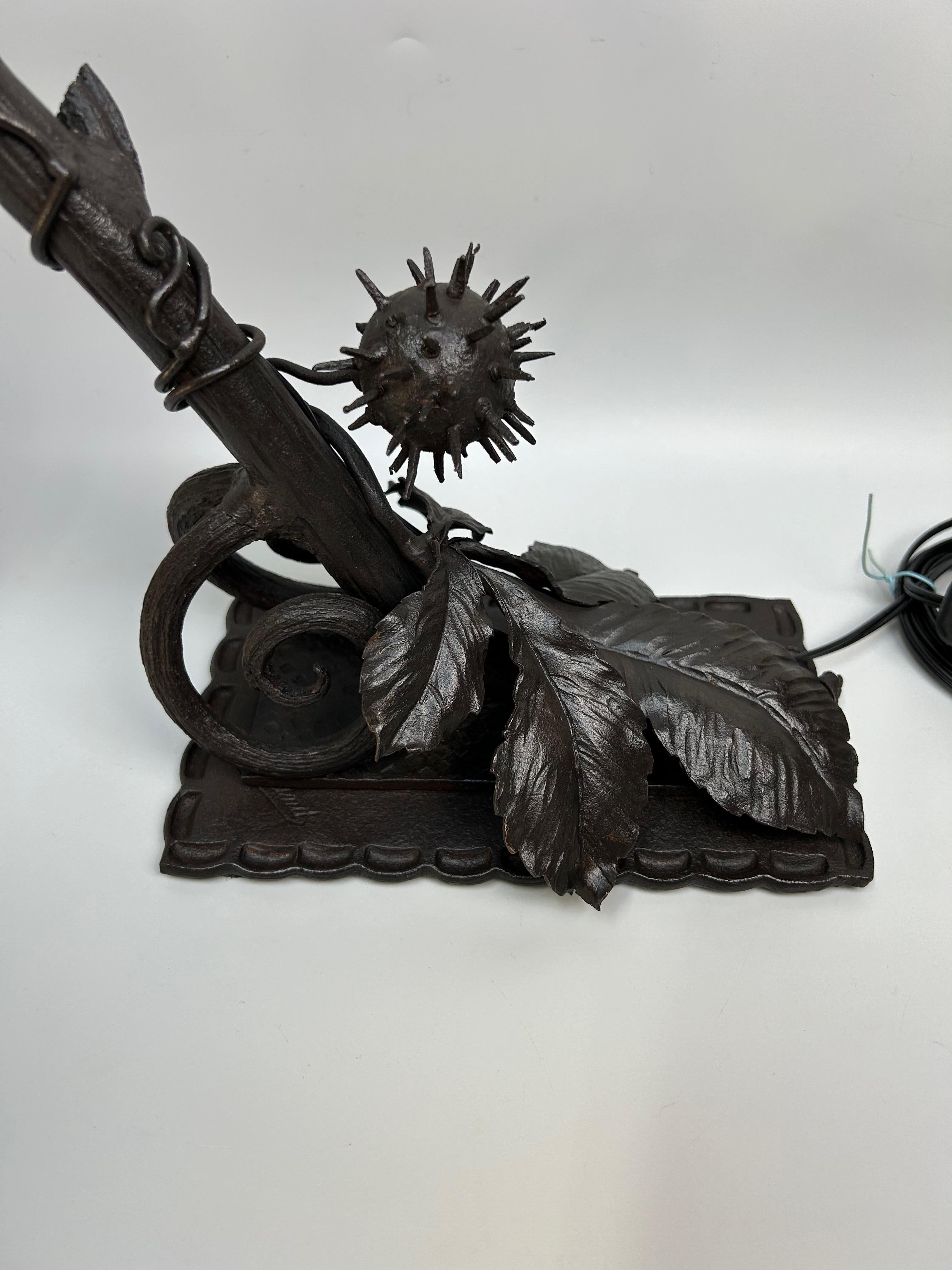 French Schneider Art Deco Lamp For Sale