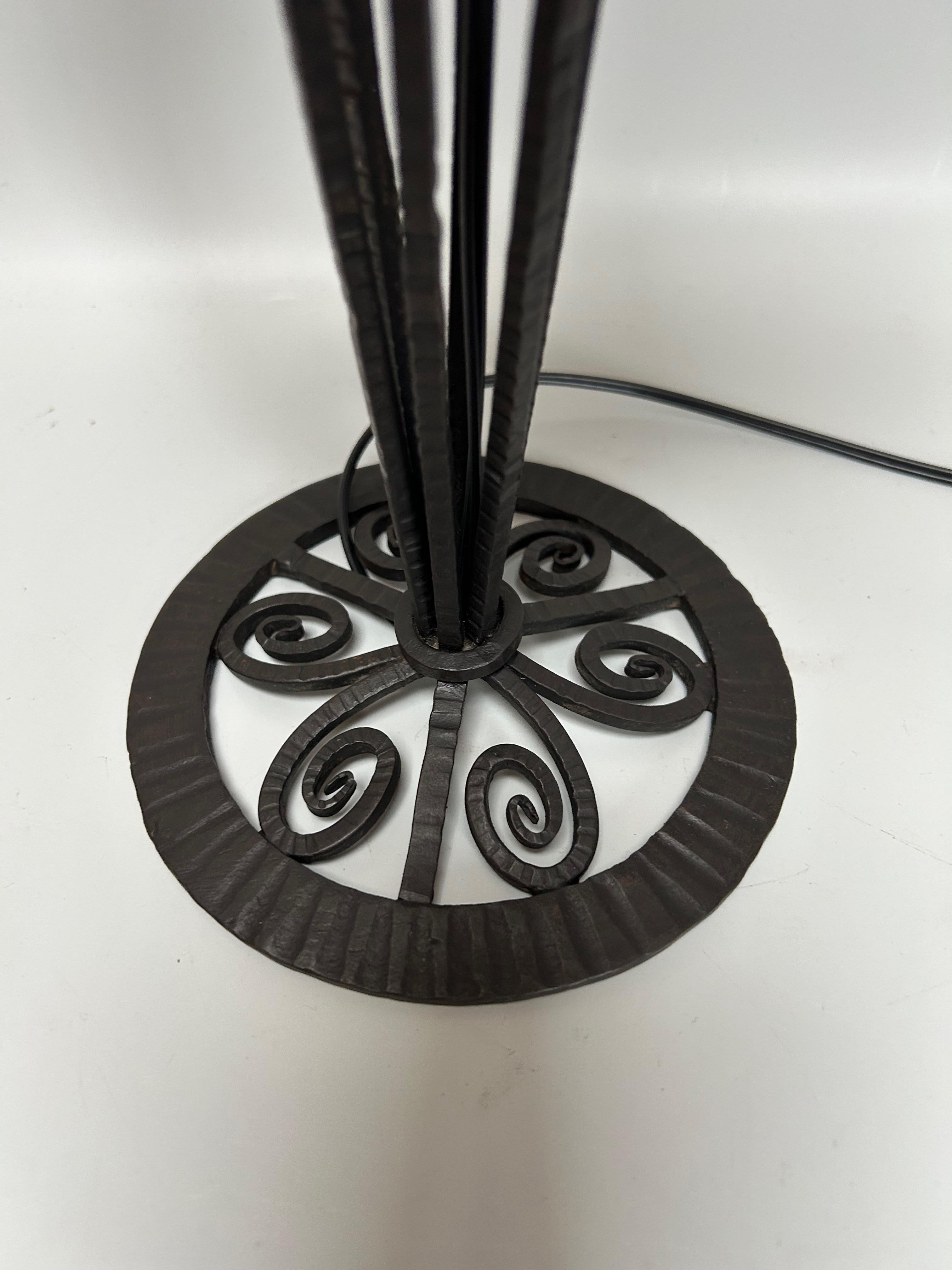 French Schneider Art Deco Lamp For Sale