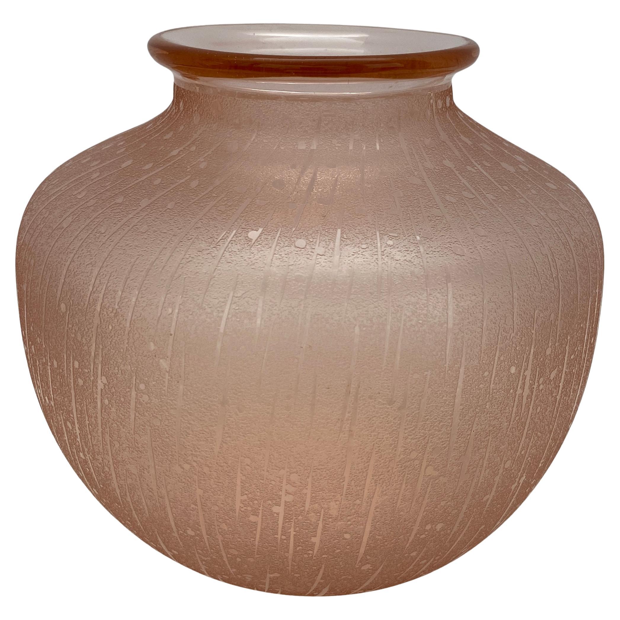Schneider Art Glass Bowl or Art Deco Vase For Sale