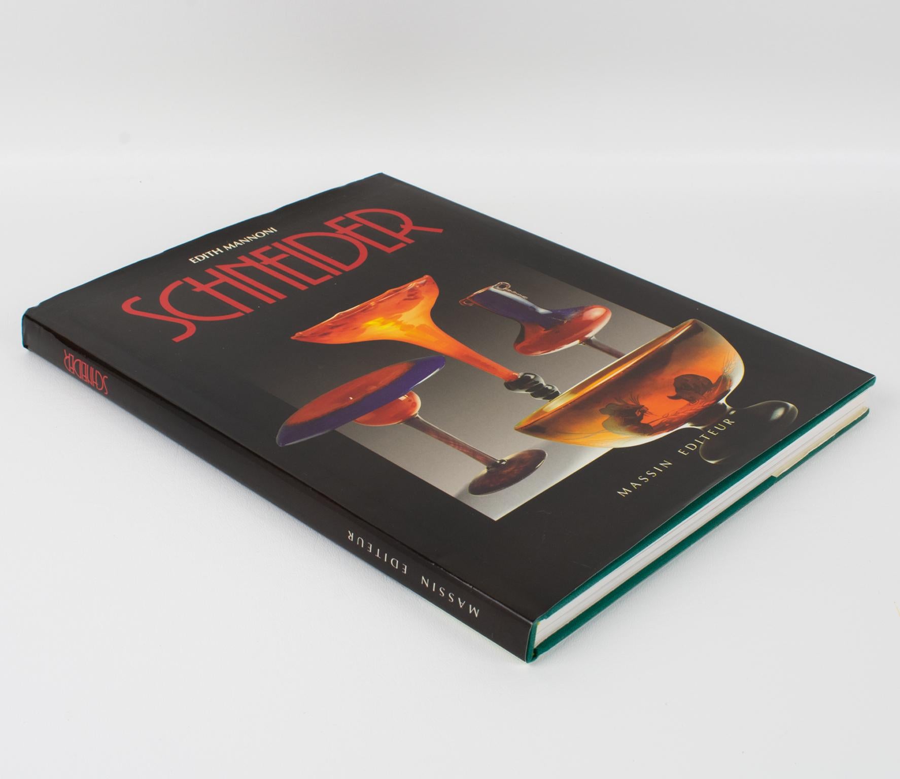 Art nouveau Schneider Glass, livre français-anglais d'Edith Mannoni, 1992 en vente
