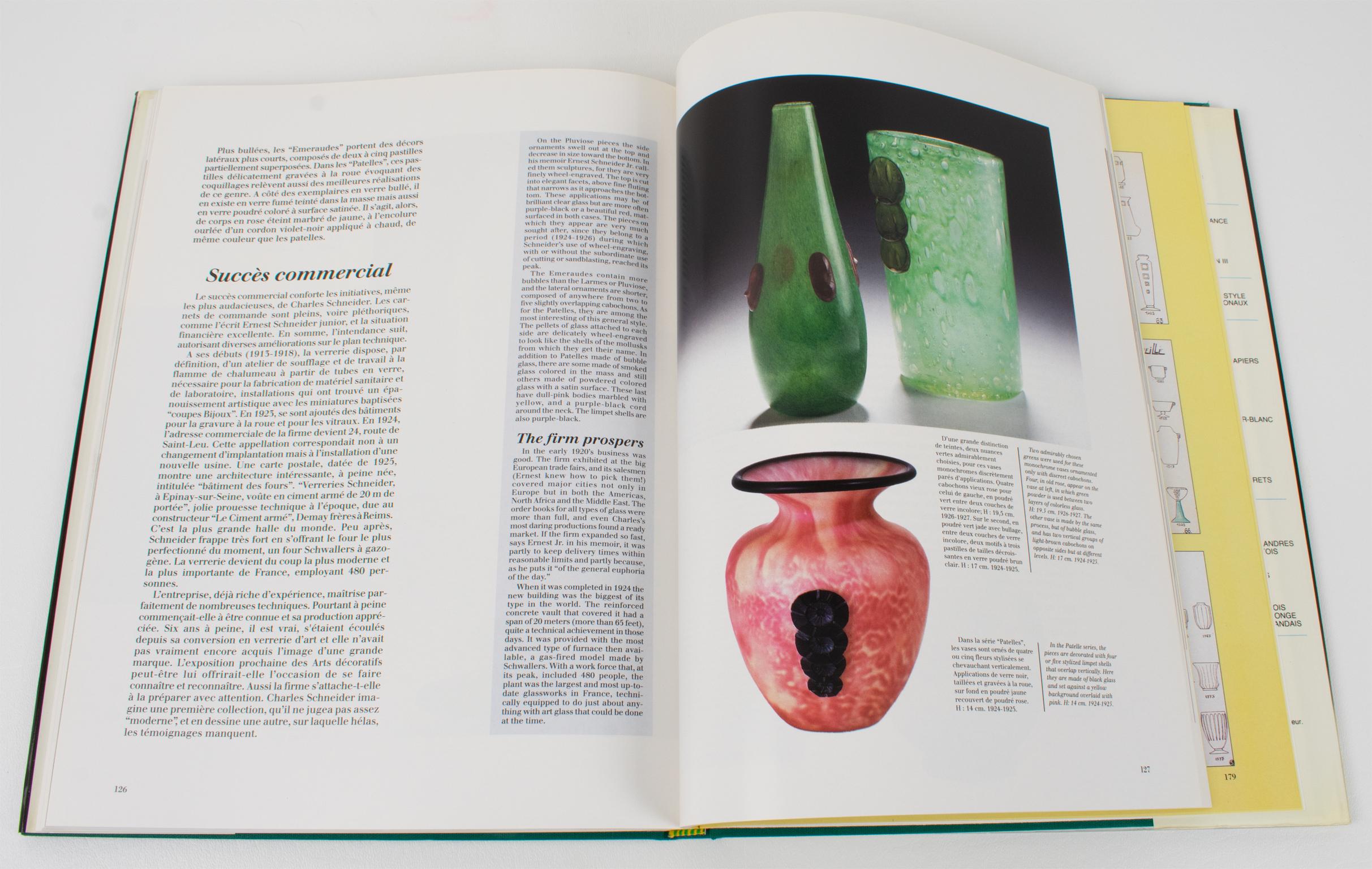 Francese Schneider Glass, Libro francese-inglese di Edith Mannoni, 1992 in vendita