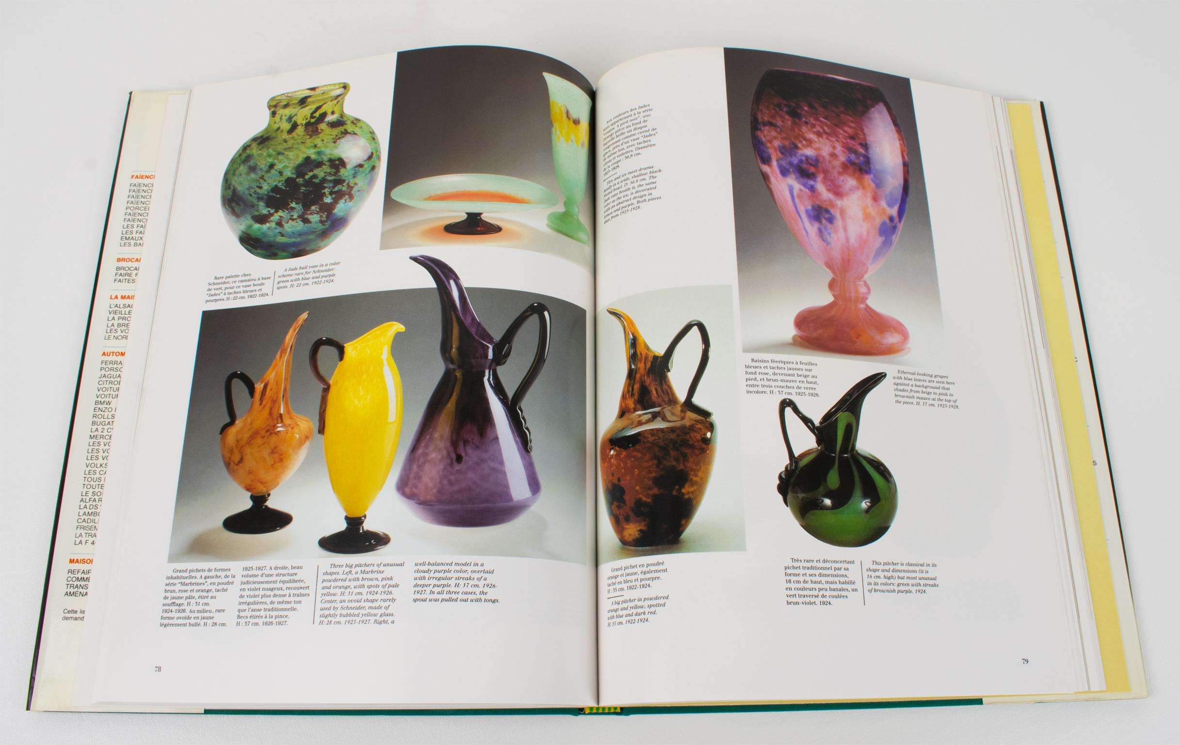 Schneider Glass, livre français-anglais d'Edith Mannoni, 1992 en vente 1