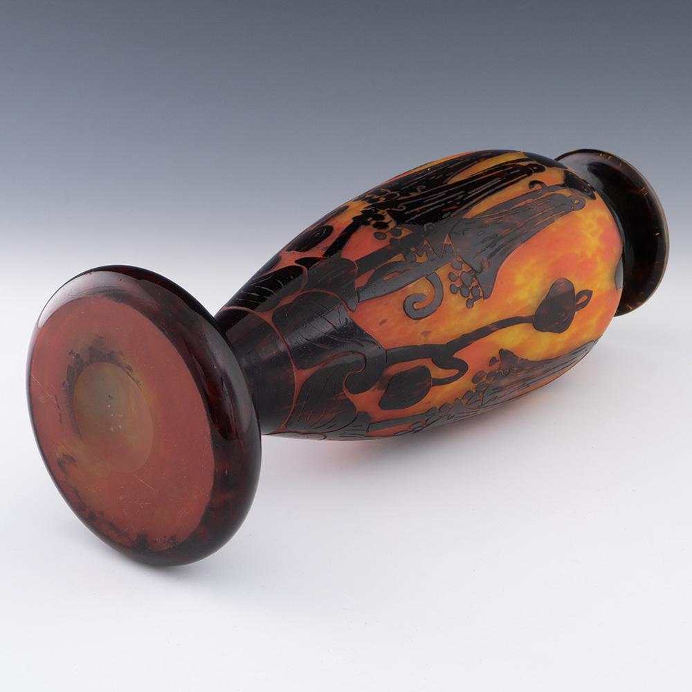 Schneider Le Verre Francais Jarrón Campanules siglo XX en venta