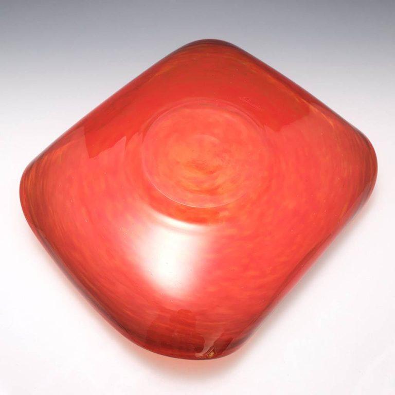 Schneider Verre Francais Centrotavola in vetro screziato c1925 in vendita 1