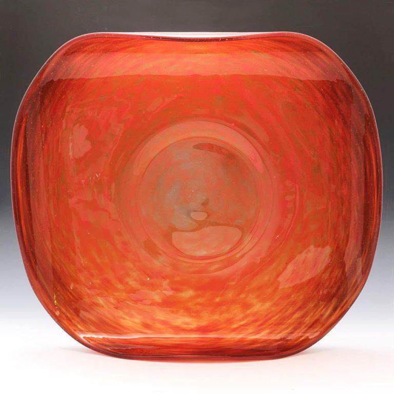 Schneider Verre Francais Centrotavola in vetro screziato c1925 in vendita 3