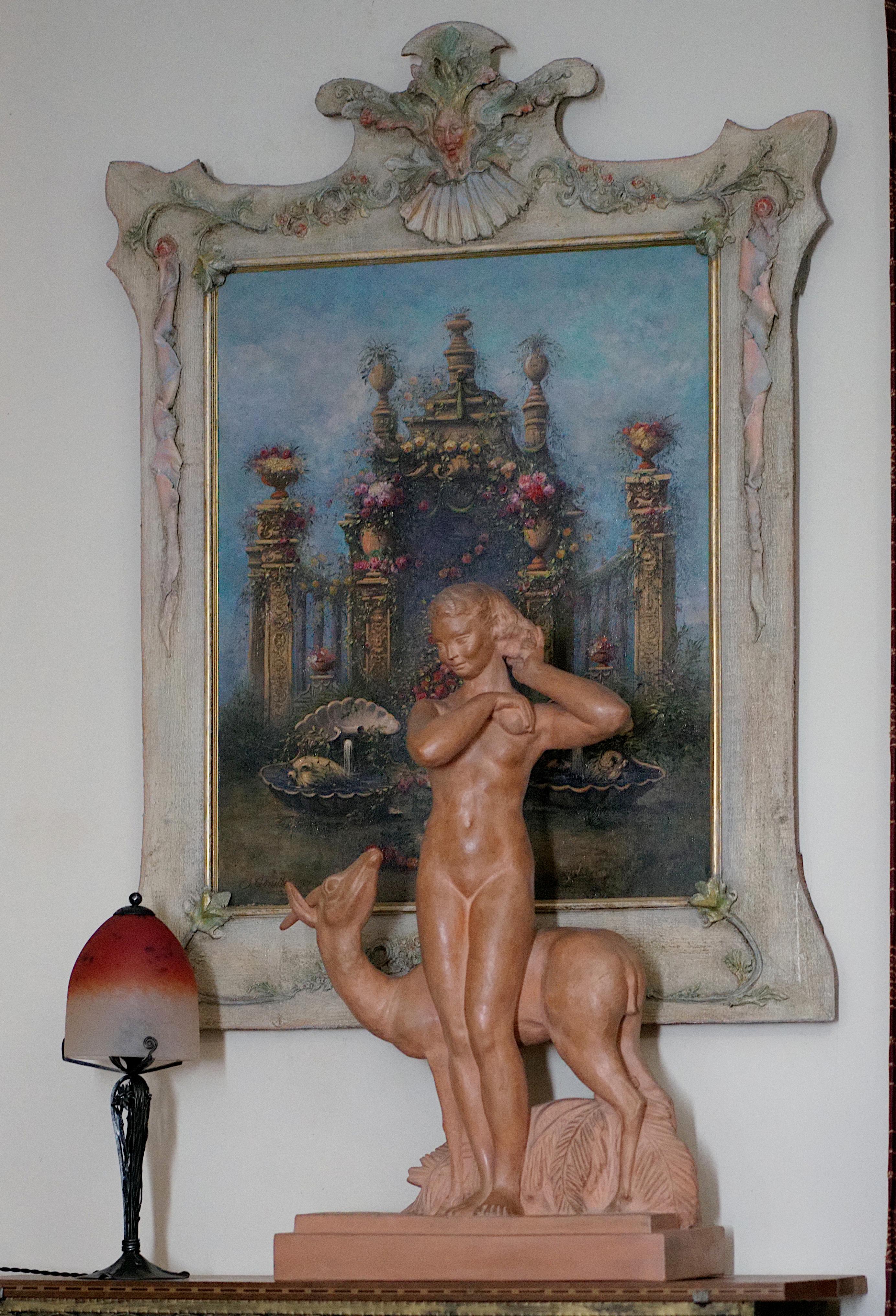 Lámpara de mesa francesa Art Déco SCHNEIDER & VOUTIER, 1920 en venta 3
