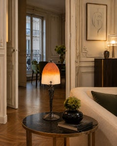 SCHNEIDER & VOUTIER French Art Deco Table Lamp, 1920