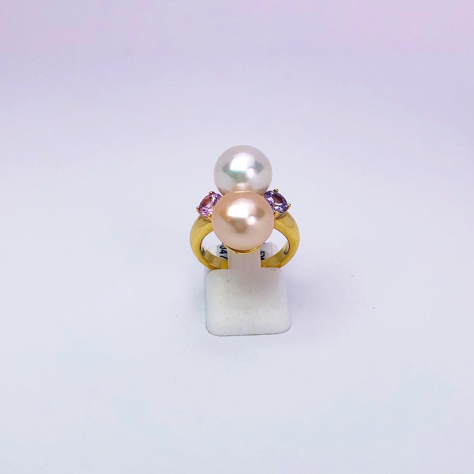 lavender pearl ring