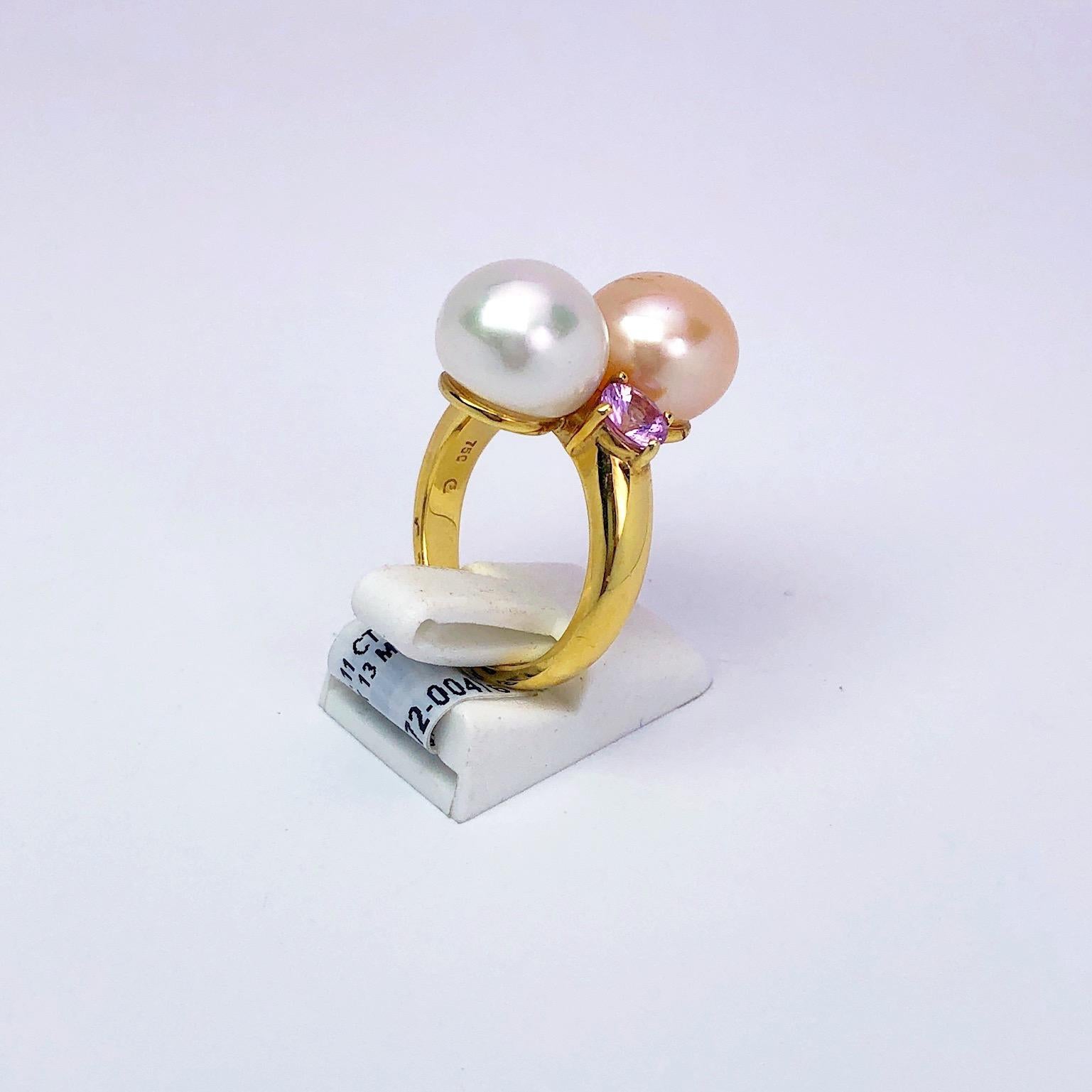pearl ring gold designs