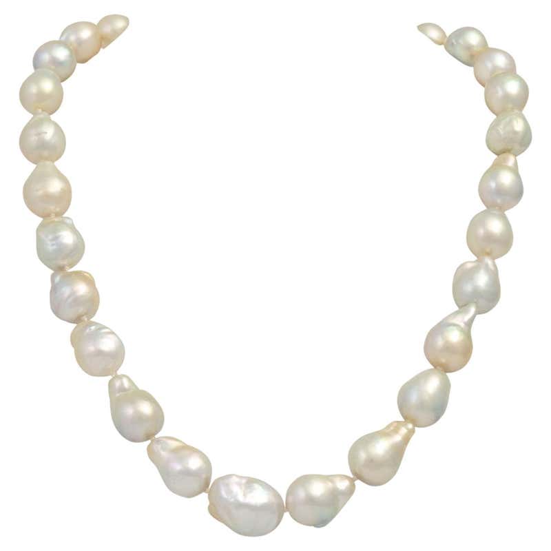 South Sea Pearl Cluster Necklace at 1stDibs