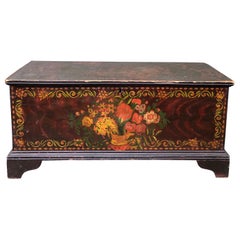 Used Schoharie County, New York State Paint Decorated Blanket Chest