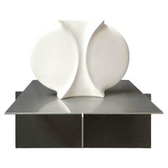 Schol Vase in White-Glazed Porcelain by Jan Van Der Vaart, 1987