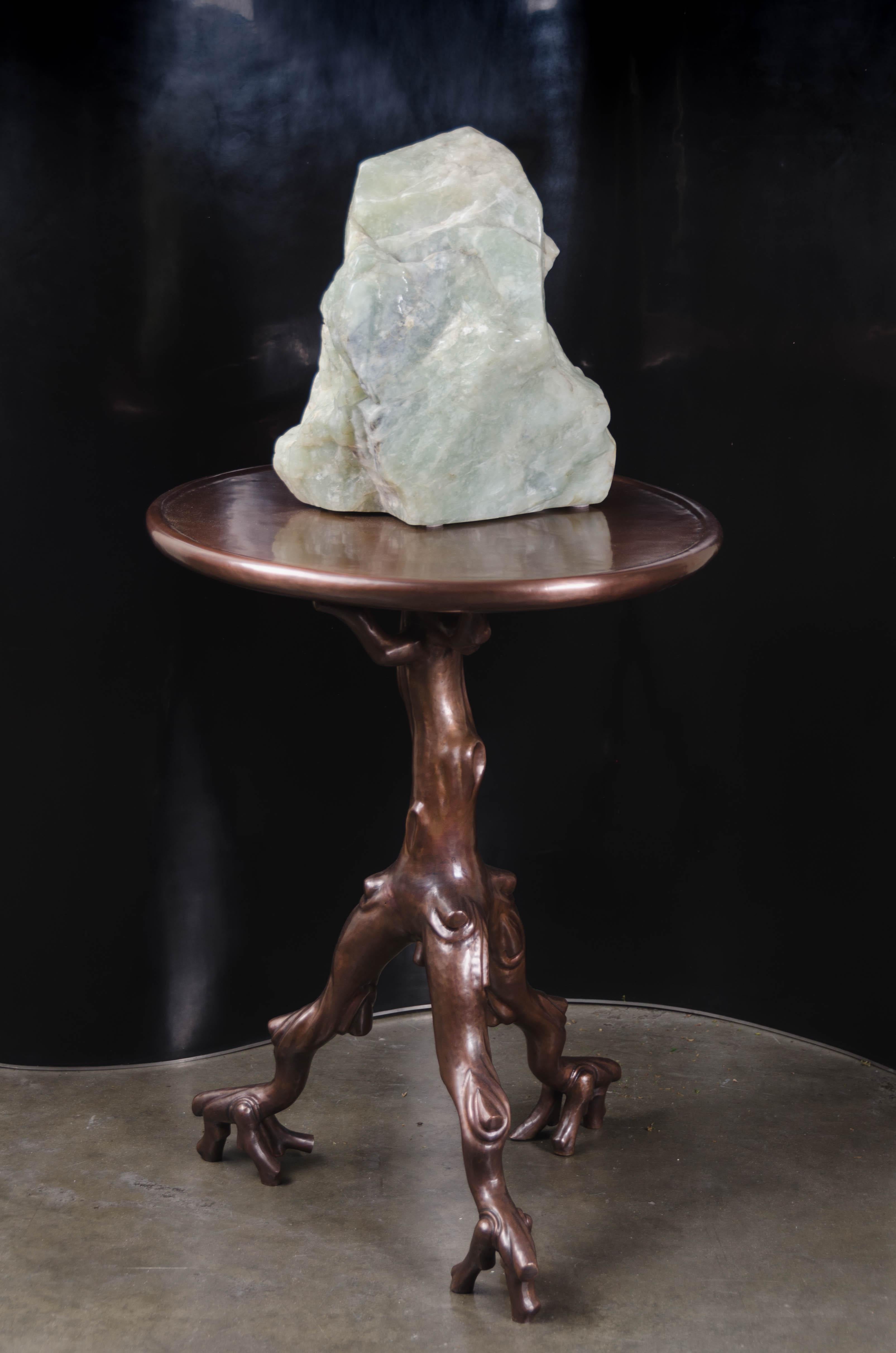 Scholar Rock, Jade néphrite de Robert Kuo, sculpté à la main, édition limitée en vente 2