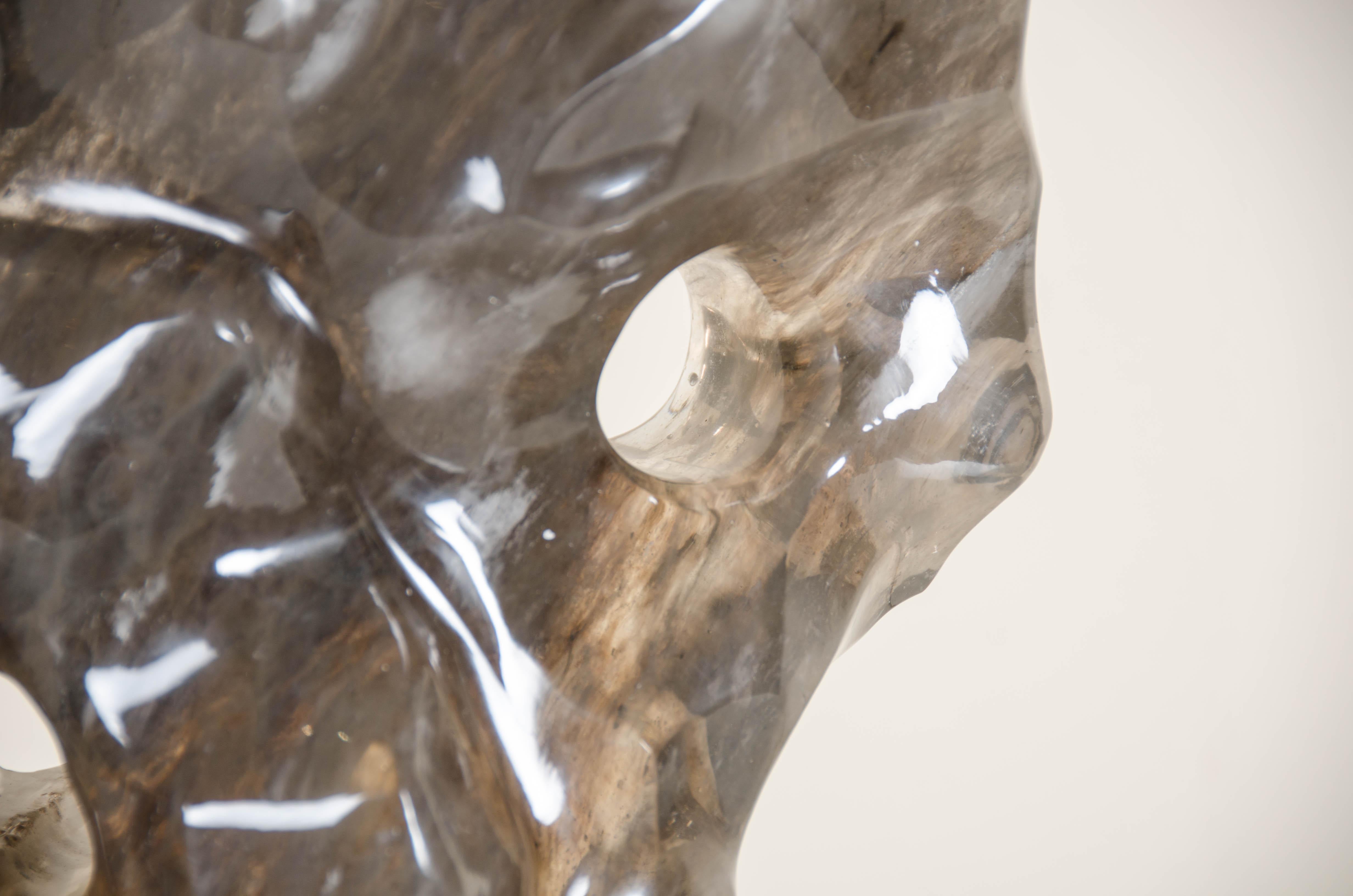 Scholar Rock, Crystal Smoke de Robert Kuo, sculpté à la main, édition limitée en vente 9