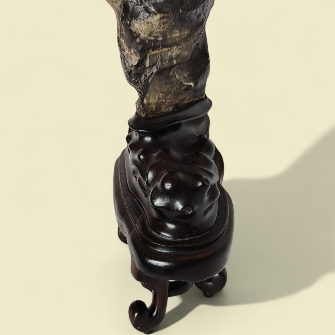 Scholar's Stone / “Scholar's Rock” Lingbi (灵璧石), China, Qing Dynasty im Angebot 12