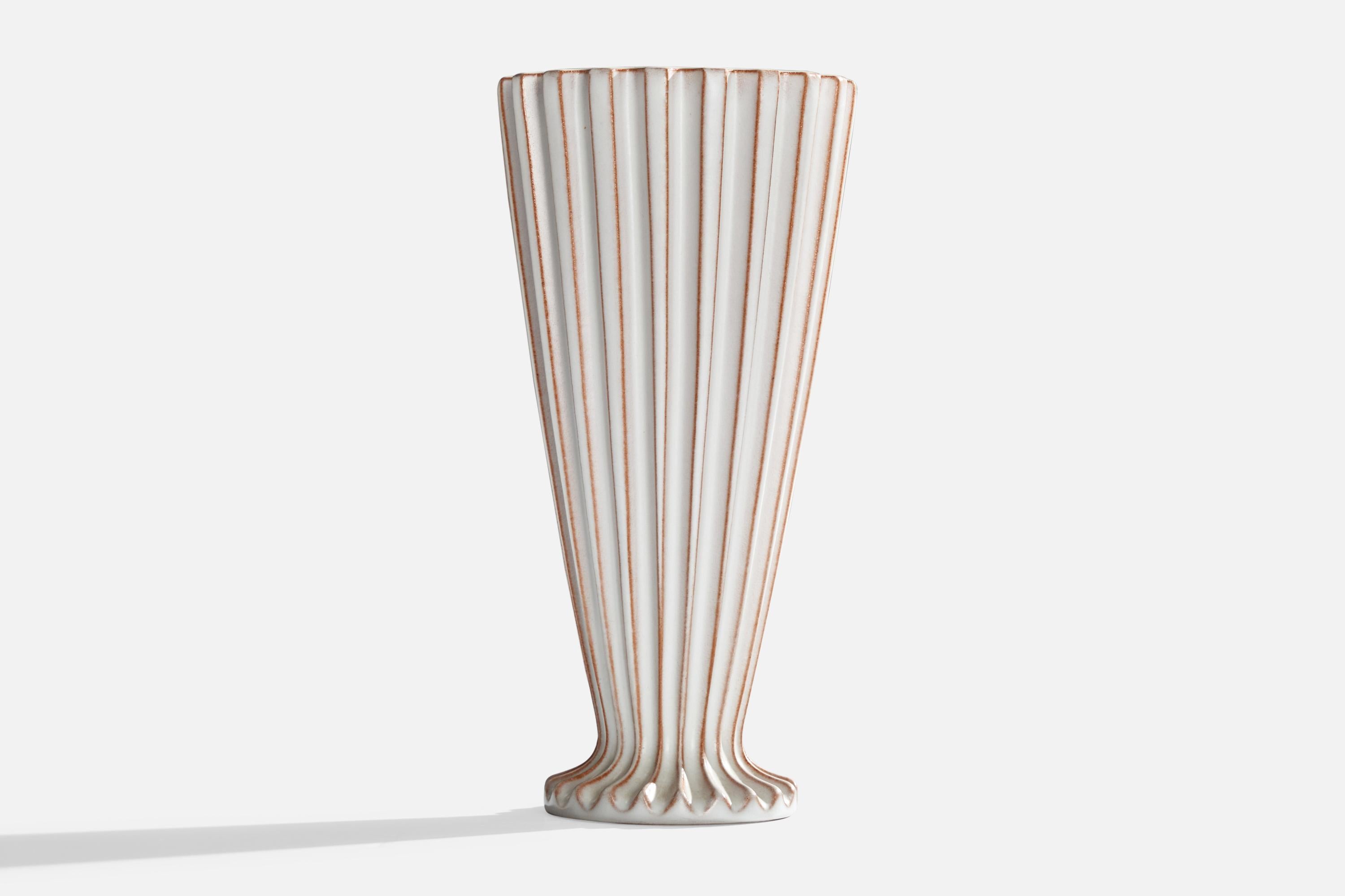 Schollert, Vase, Keramik, Dänemark, 1950er Jahre (Skandinavische Moderne) im Angebot