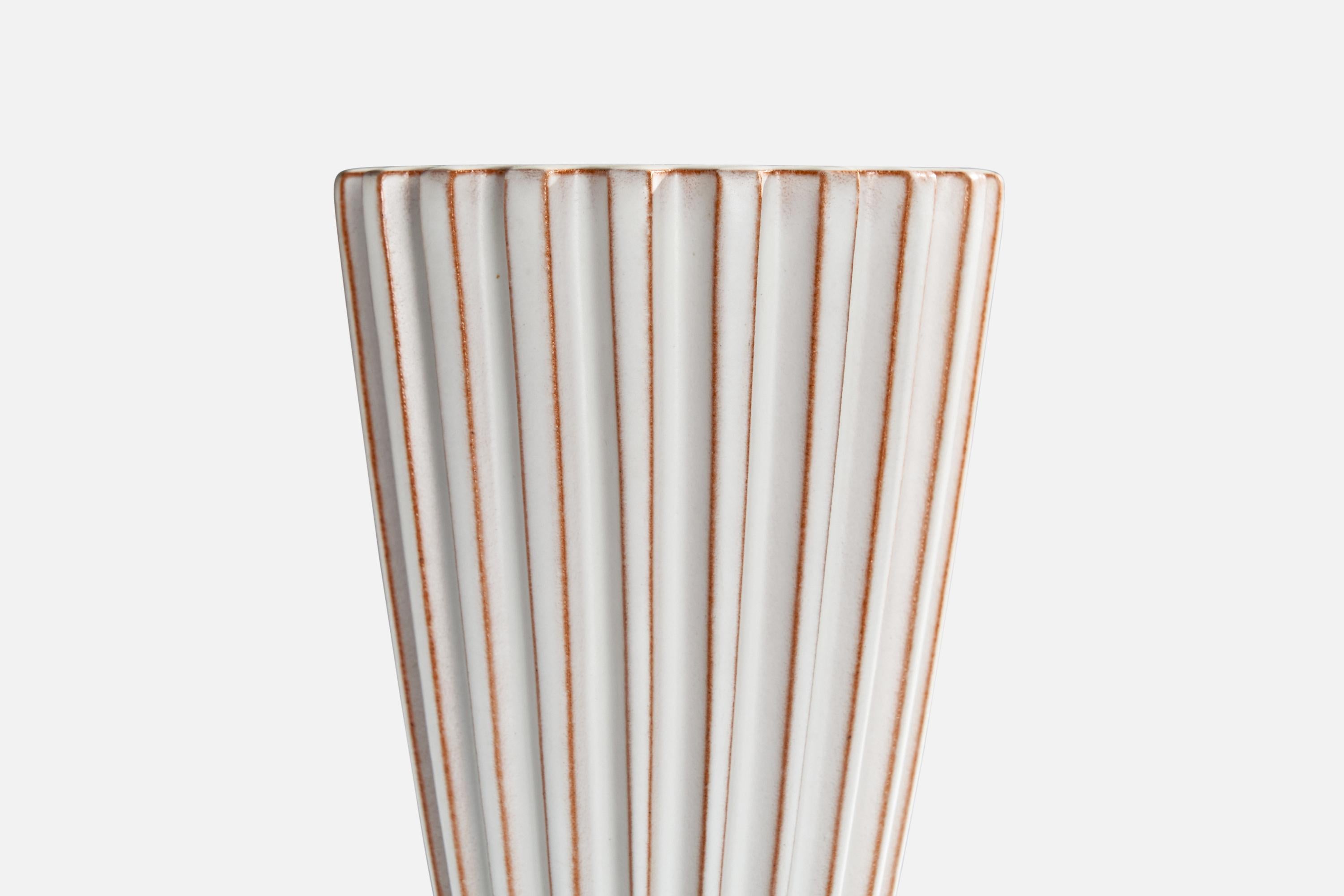 Schollert, Vase, Keramik, Dänemark, 1950er Jahre (Dänisch) im Angebot