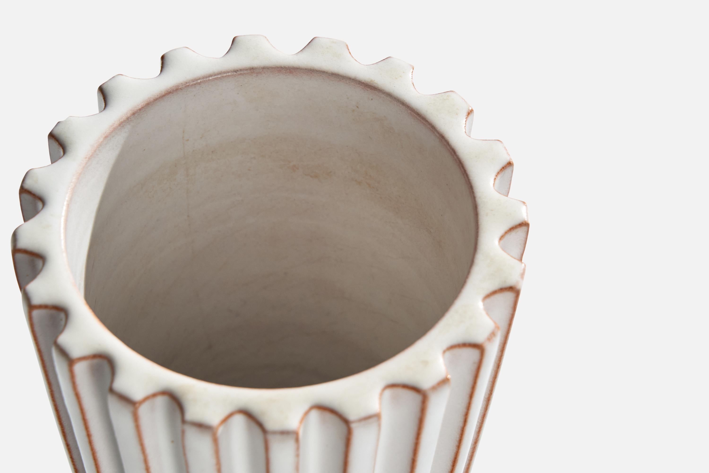 Schollert, Vase, Keramik, Dänemark, 1950er Jahre (Mitte des 20. Jahrhunderts) im Angebot