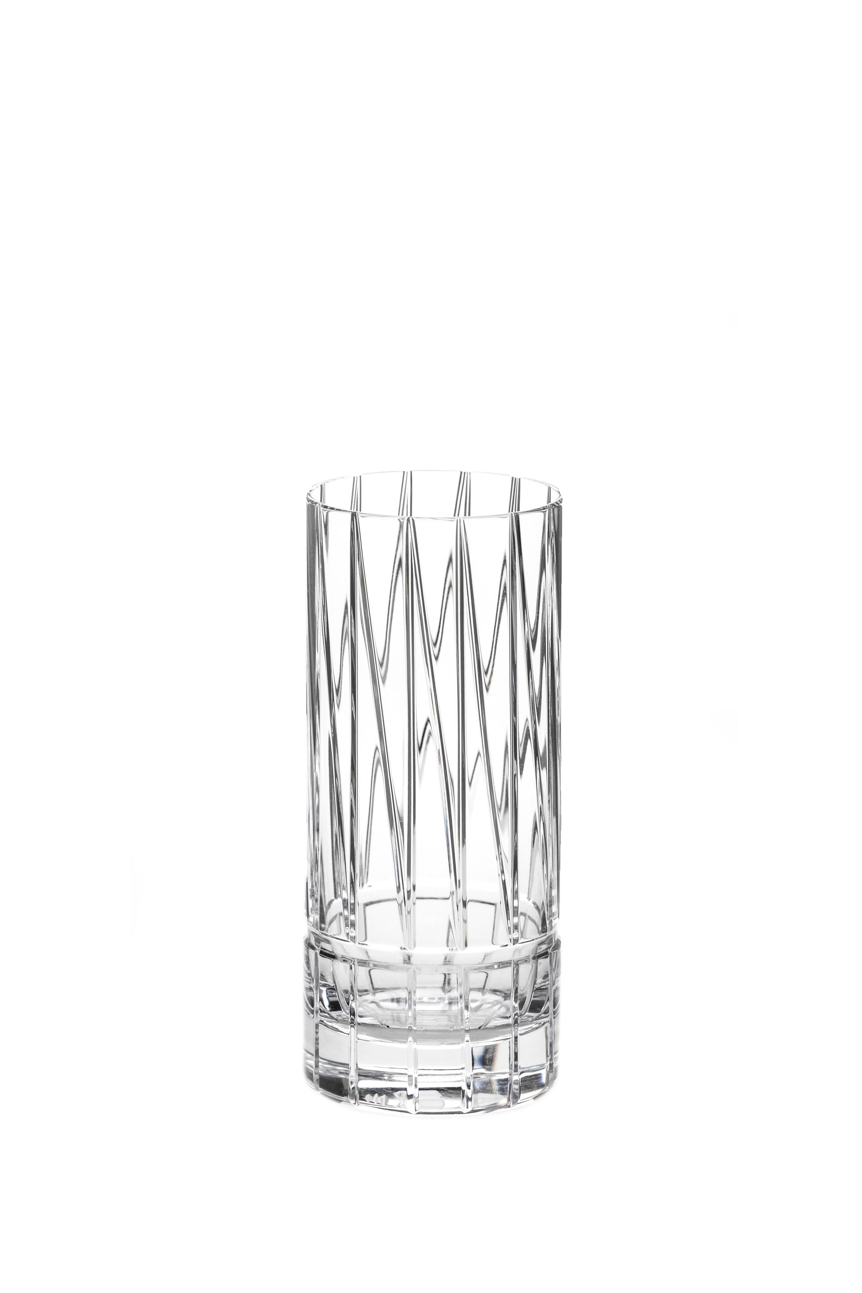 Hand-Crafted Scholten & Baijings Handmade Irish Crystal High Glass Elements Series CUT NO V For Sale