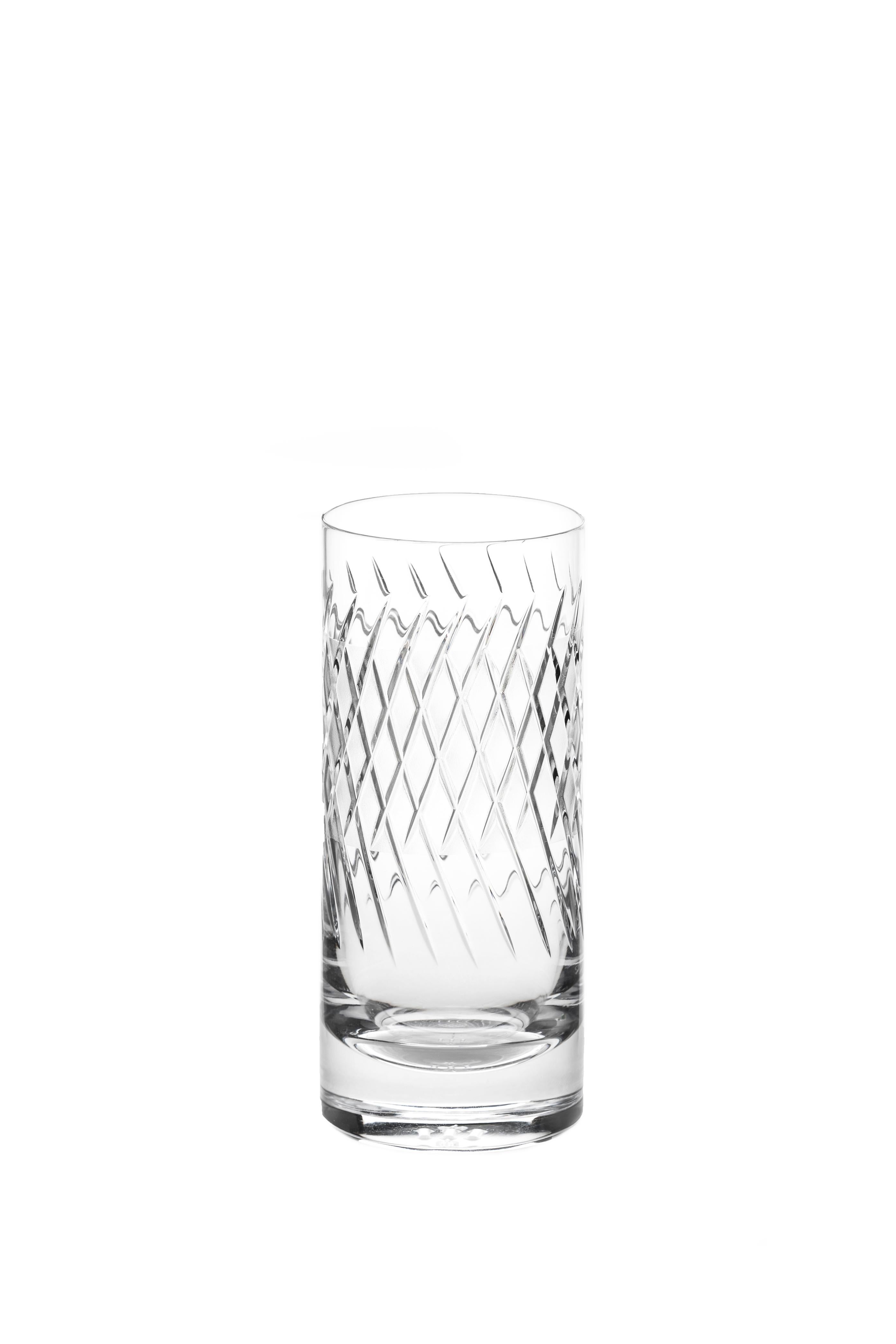 Scholten & Baijings Handmade Irish Crystal High Glass Elements Series CUT NO V In New Condition For Sale In Ballyduff, IE