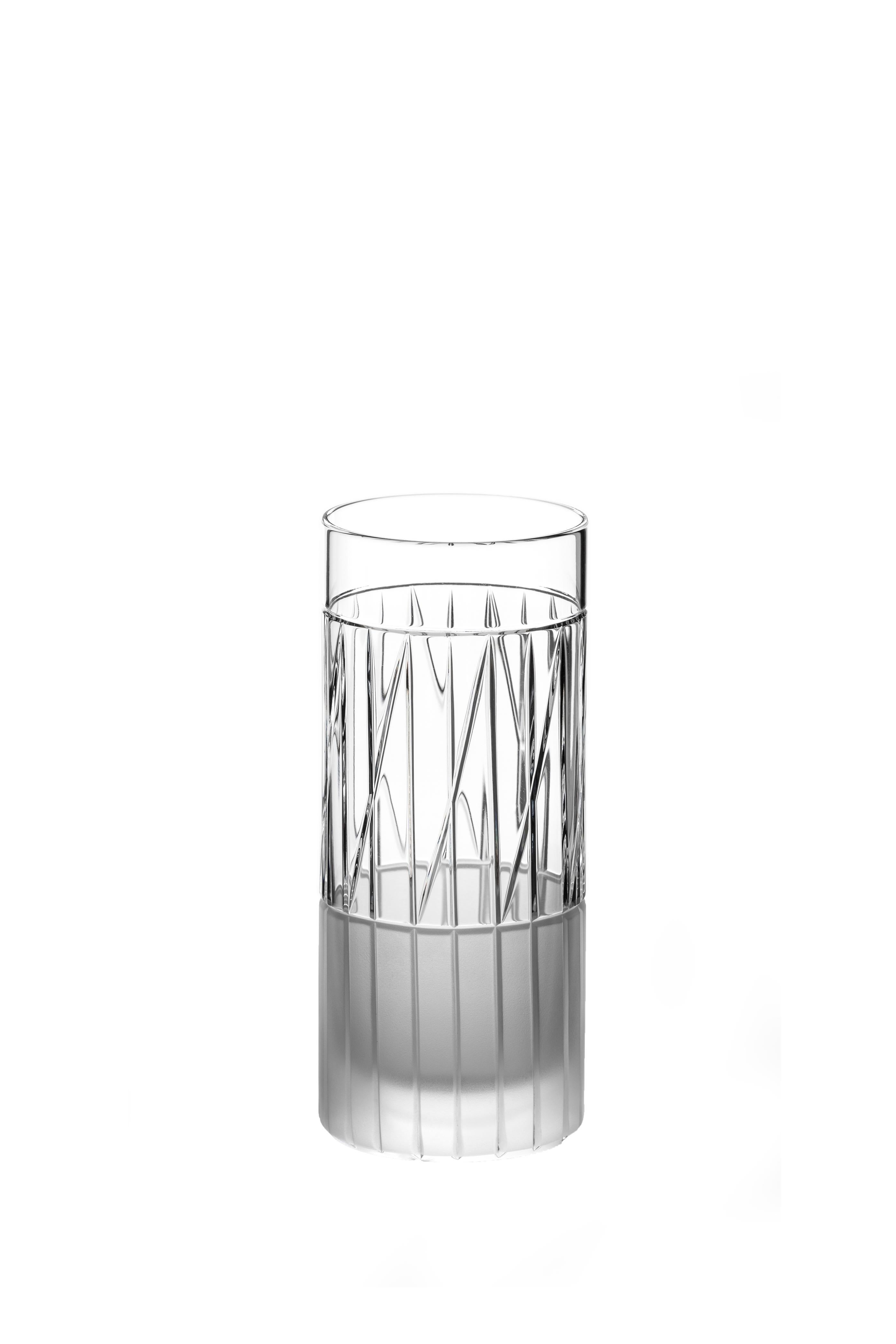 Scholten & Baijings Handmade Irish Crystal High Glass Elements Series CUT NO V For Sale 1
