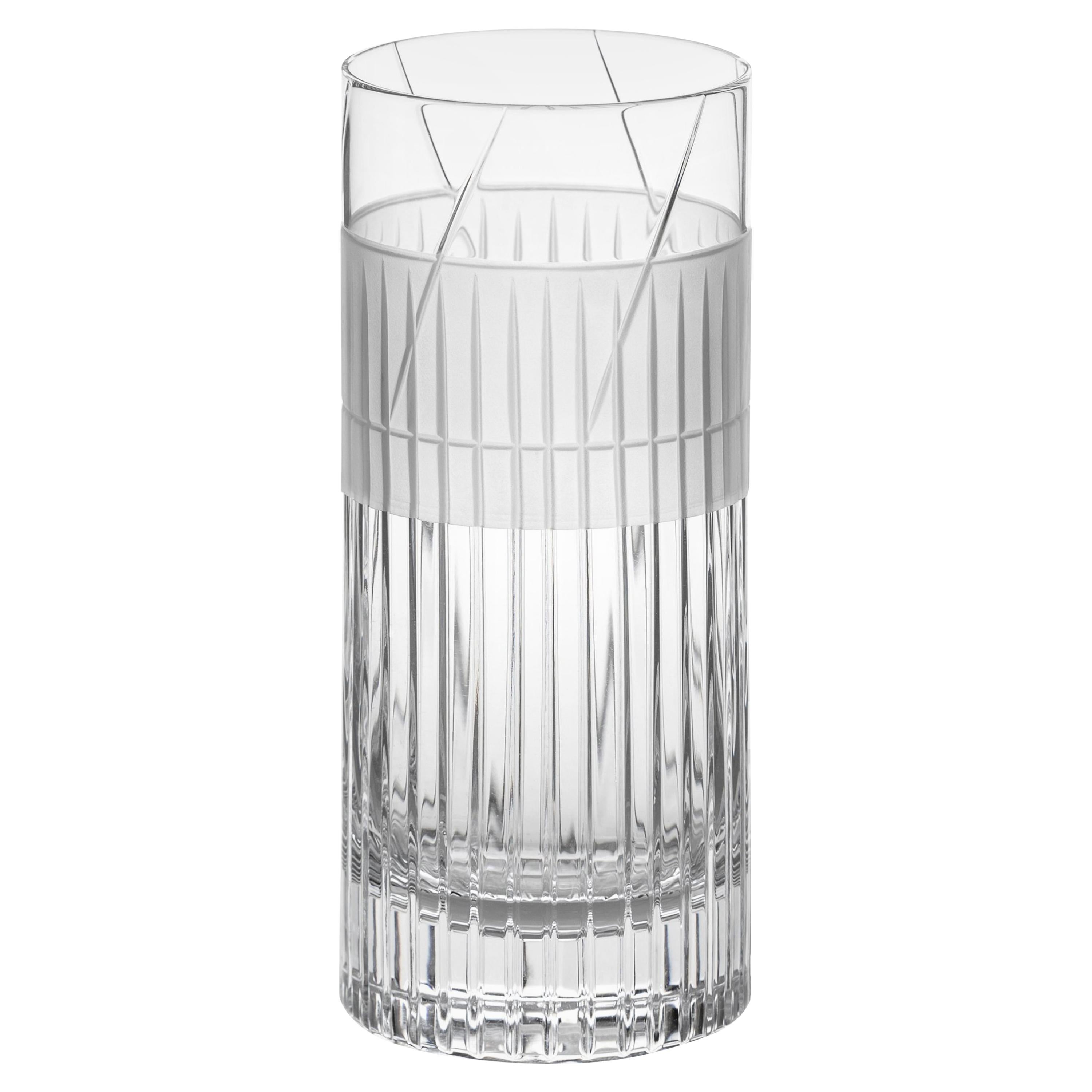 Scholten & Baijings Handmade Irish Crystal High Glass Elements Series CUT NO V For Sale