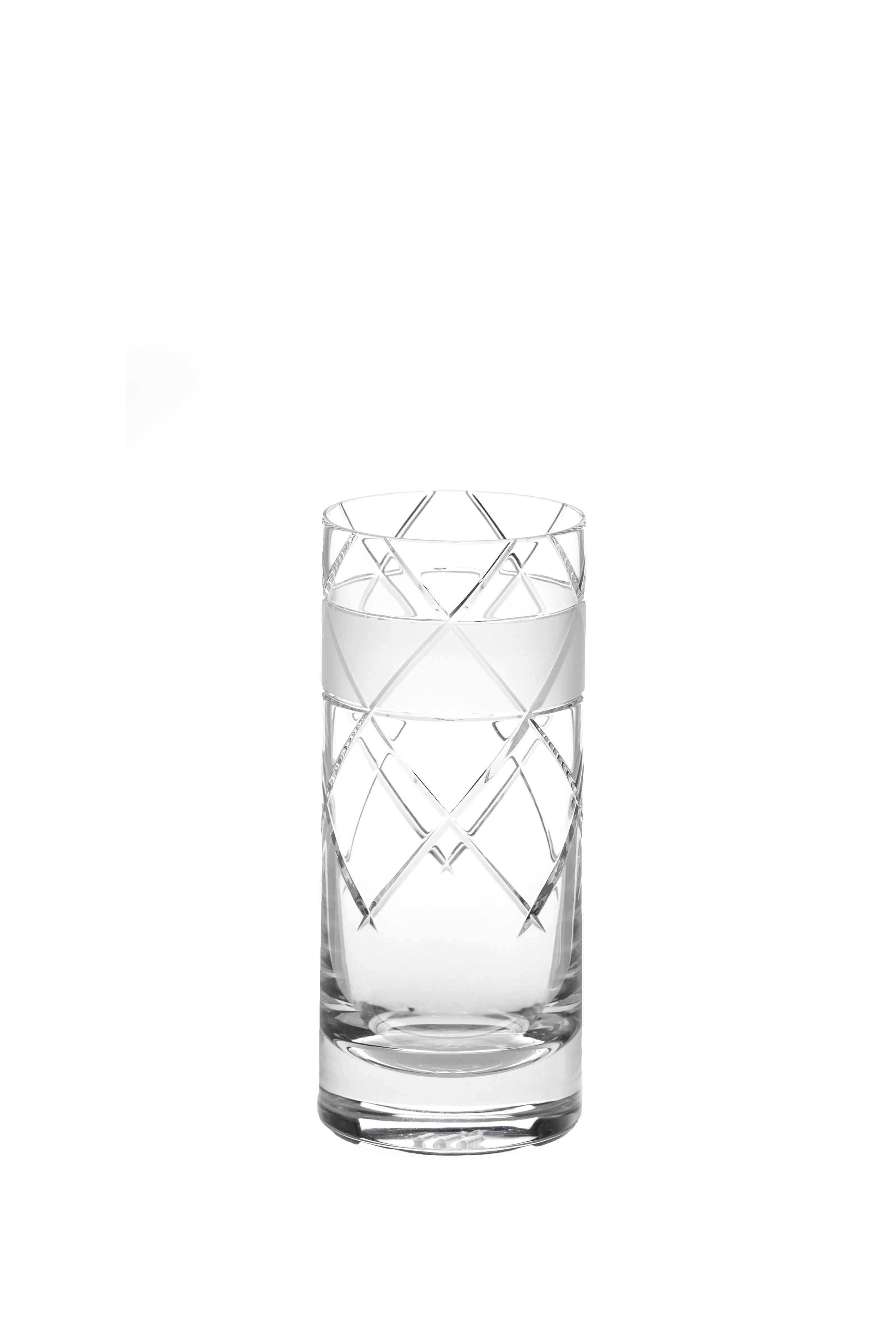 Contemporary Scholten & Baijings Handmade Irish Crystal High Glass 'Elements' Series For Sale