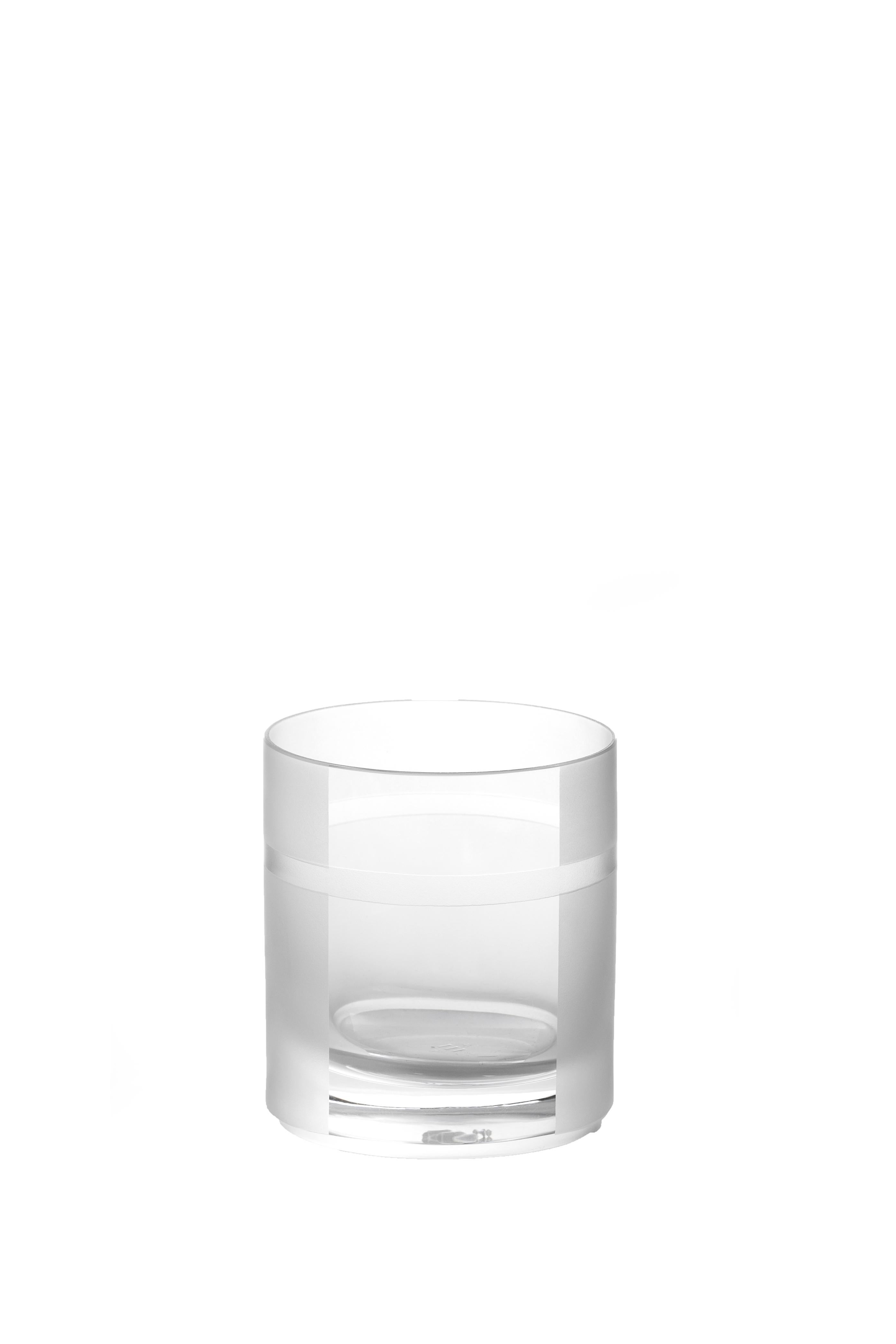 Hand-Crafted Scholten & Baijings Handmade Irish Crystal Whiskey Glass Elements Cut No. V For Sale