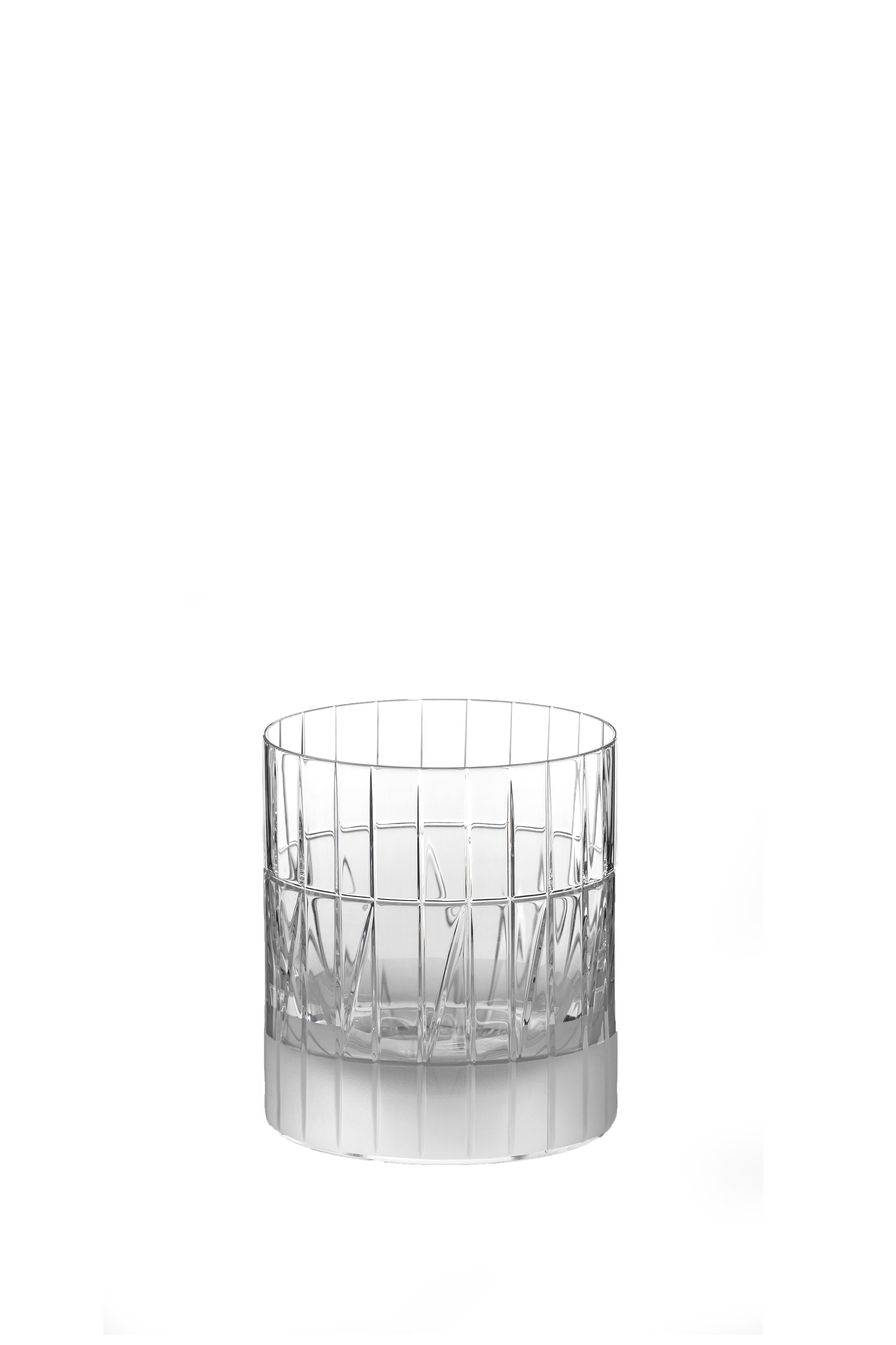 Scholten & Baijings Handmade Irish Crystal Whiskey Glass Elements Cut No. V For Sale 1