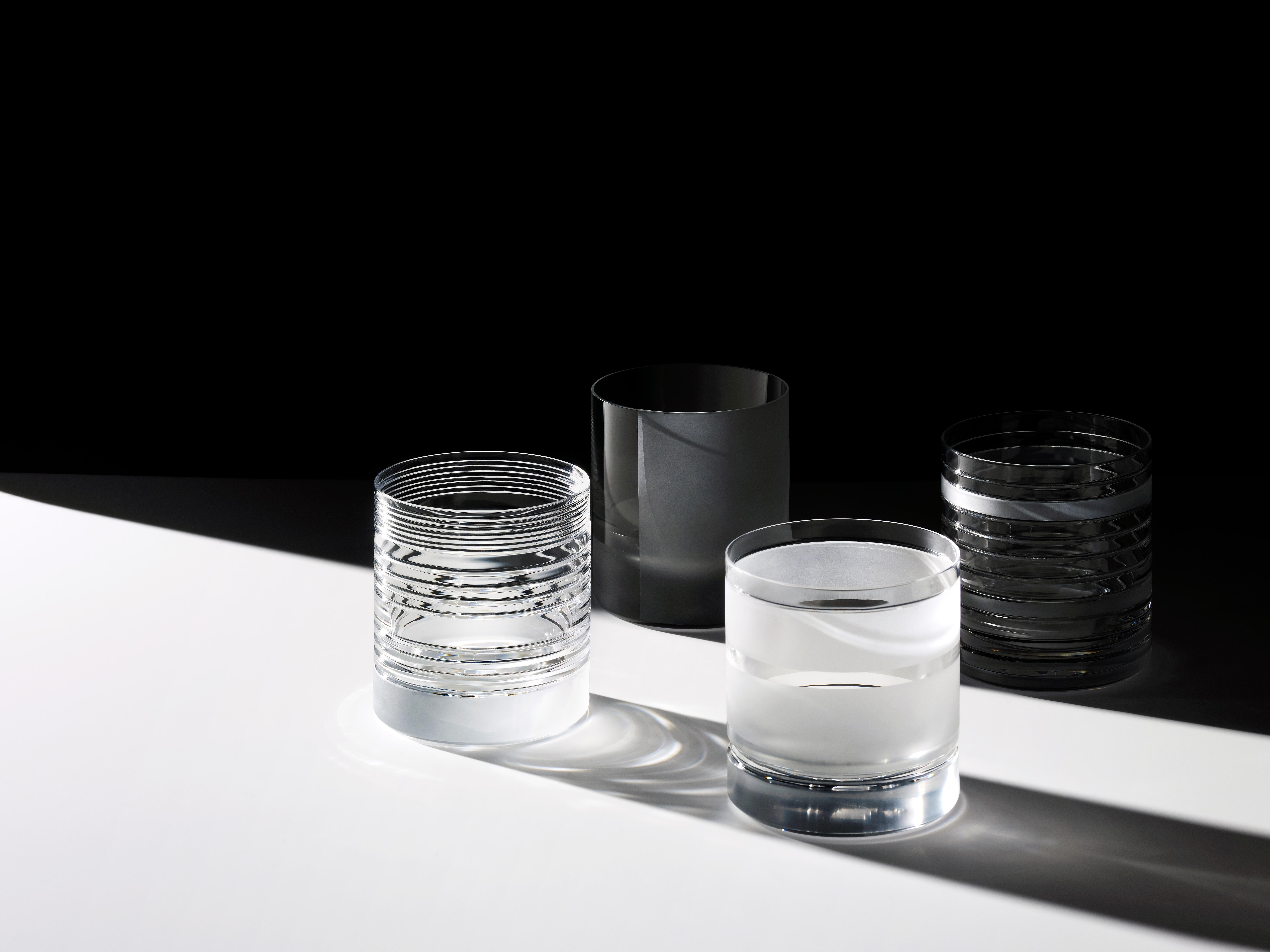 Scholten & Baijings Handmade Irish Crystal Whiskey Glass Elements Cut No. V For Sale 3