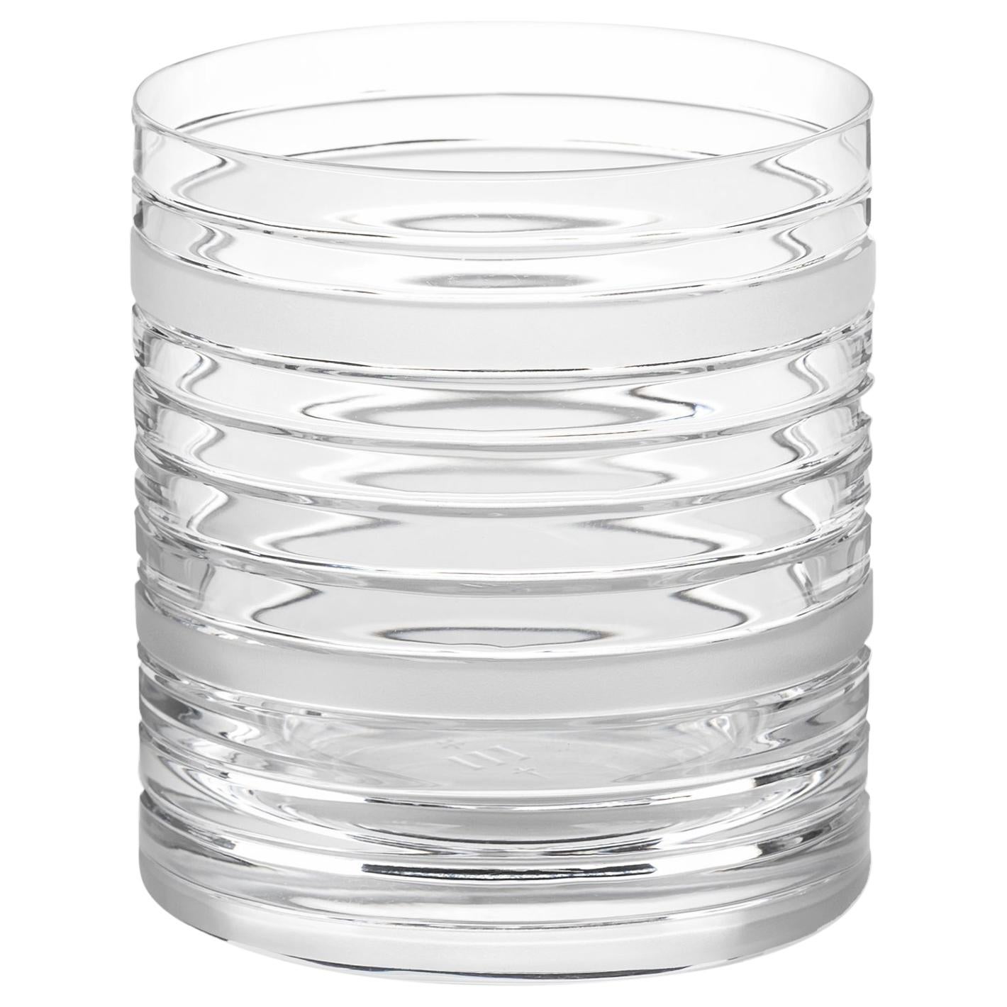 Scholten & Baijings Handmade Irish Crystal Whiskey Glass Elements Cut No. V For Sale