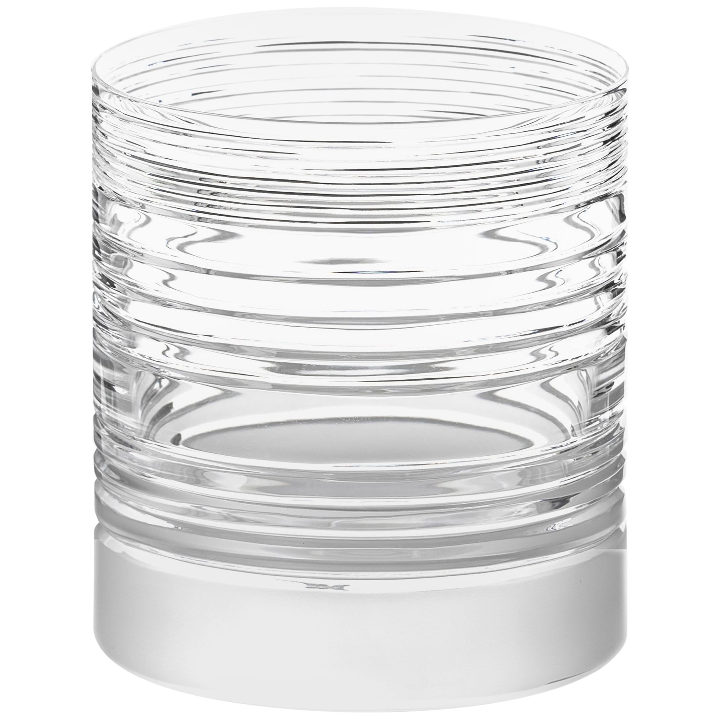 Contemporary Scholten & Baijings Handmade Irish Crystal Whiskey Glass Elements CUT NO. VI For Sale