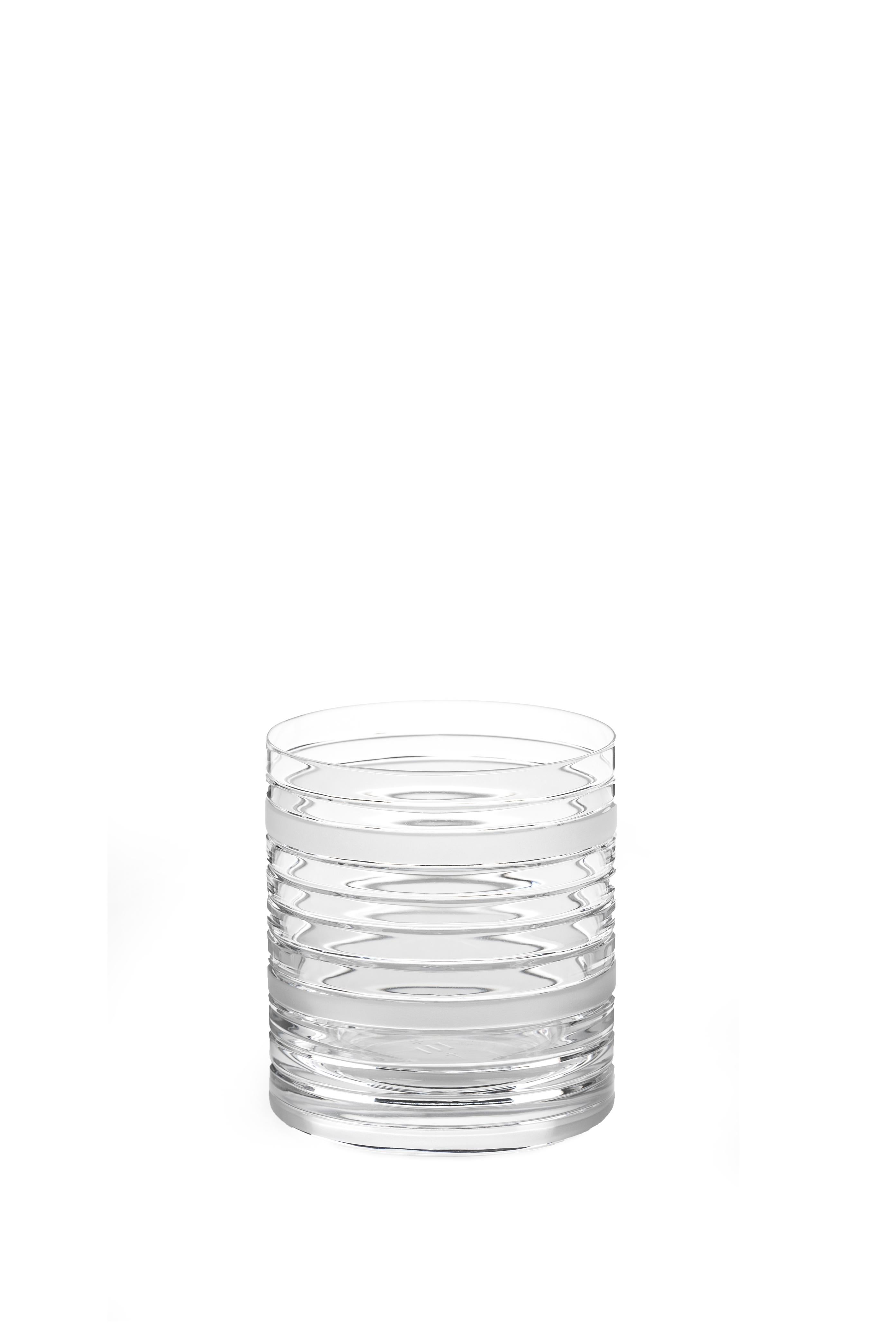 A low glass made by hand. 
A glass designed by Scholten & Baijings as part of our 'ELEMENTS' series.

The Collection: Elements
A rich canon of graphic markings defines the ELEMENTS series of lead crystal. Cuts and textures of varying depth and