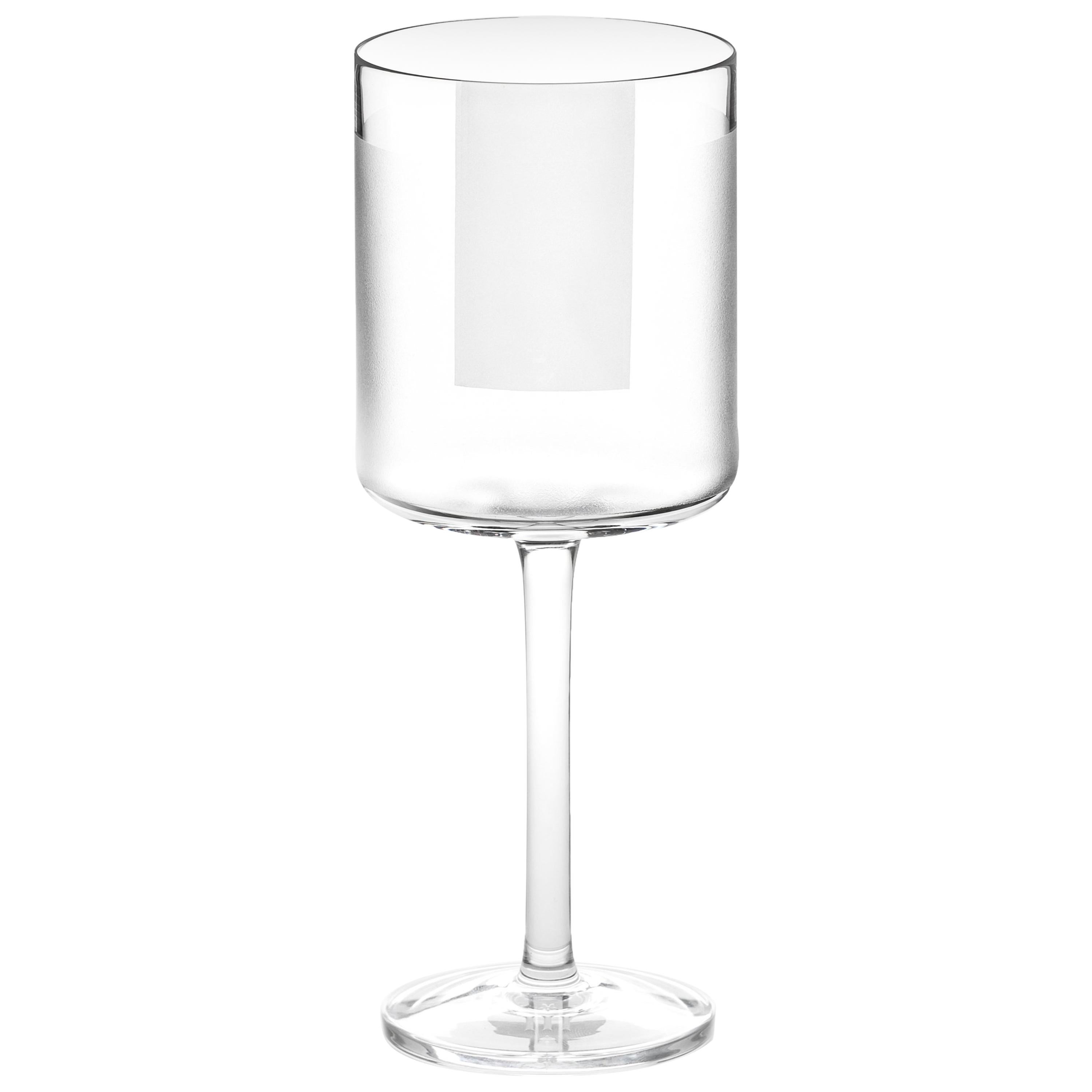 Scholten & Baijings Handmade Irish Crystal White Wine Glass 'Elements' Series For Sale