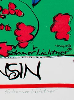 "Door County, Wisconsin, " Landscape Silkscreen Travel Poster