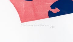 "Forma di ventaglio con ballerini", una serigrafia