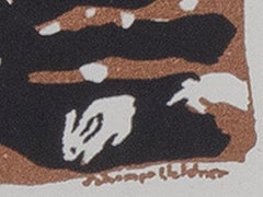 "The Merrymakers, " holiday landscape silkscreen by Schomer Lichtner