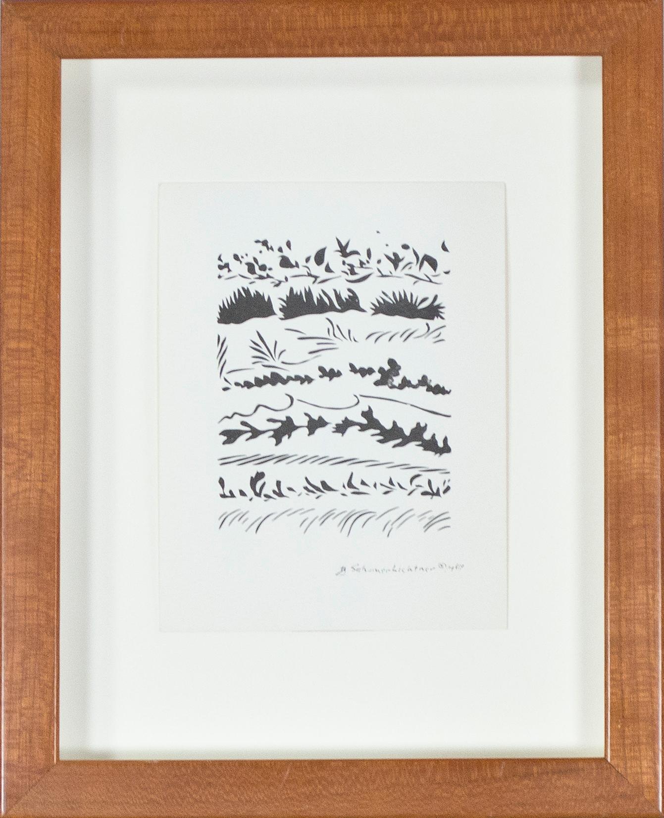 'Winter Silhouettes, ' offset lithograph by Schomer Lichtner