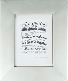 « Silhouettes d'hiver », lithographie offset de Schomer Lichtner