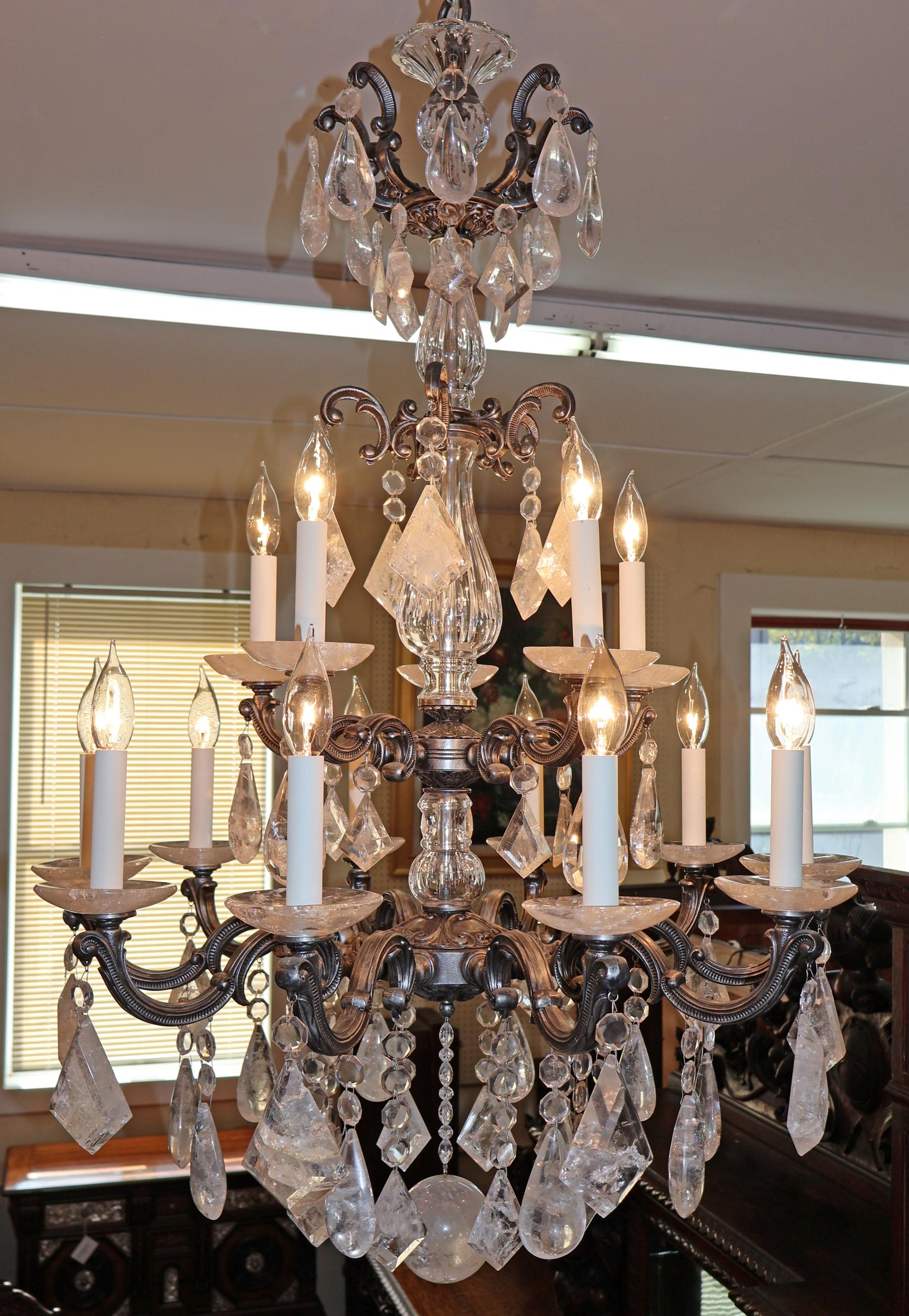 Schonbek 5410 Silver La Scala 15 Light Rock Crystal Chandelier 40 X 28 X 28

Dimensions : 40
