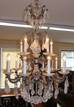 Schonbek 5410 Silver La Scala 15 Light Rock Crystal Chandelier 40 X 28 X 28
