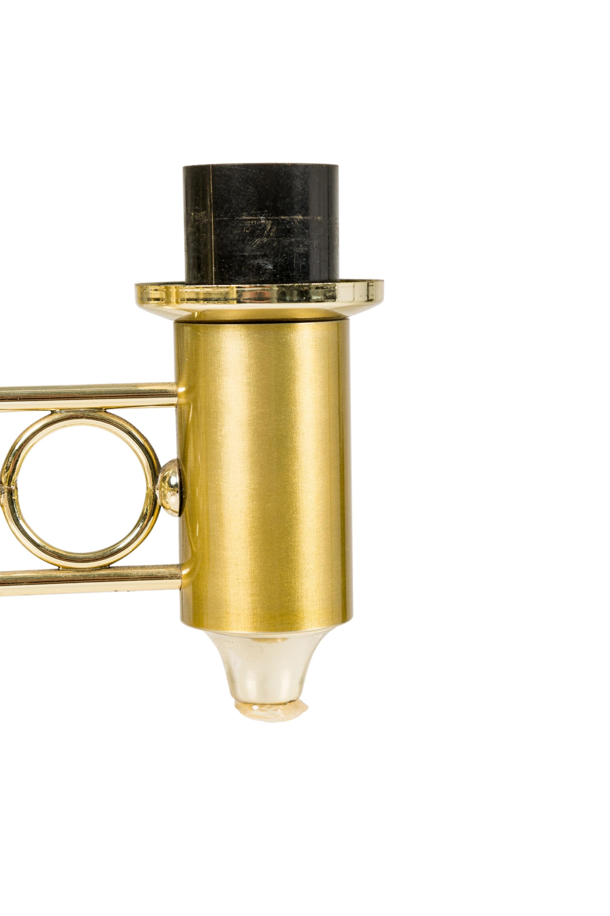 Schonbek & CO. Lustre à 6 branches en laiton et cristal du milieu du siècle dernier en vente 6